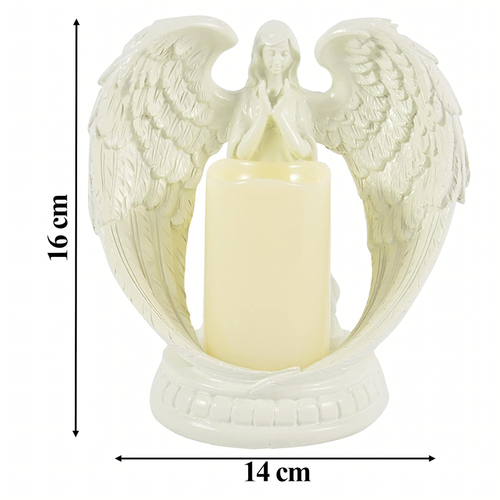 48 x dekoratiivne kujukesega küünlaalus, küünlakaunistus, ingel, ingel, LED jõulud, aed, 16cm