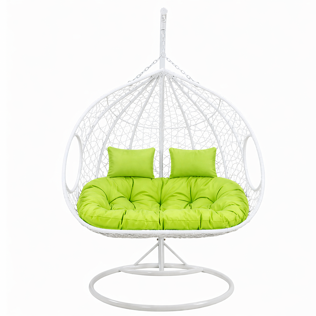 Double Hanging Cocoon Chair Swing Basket 200kg White