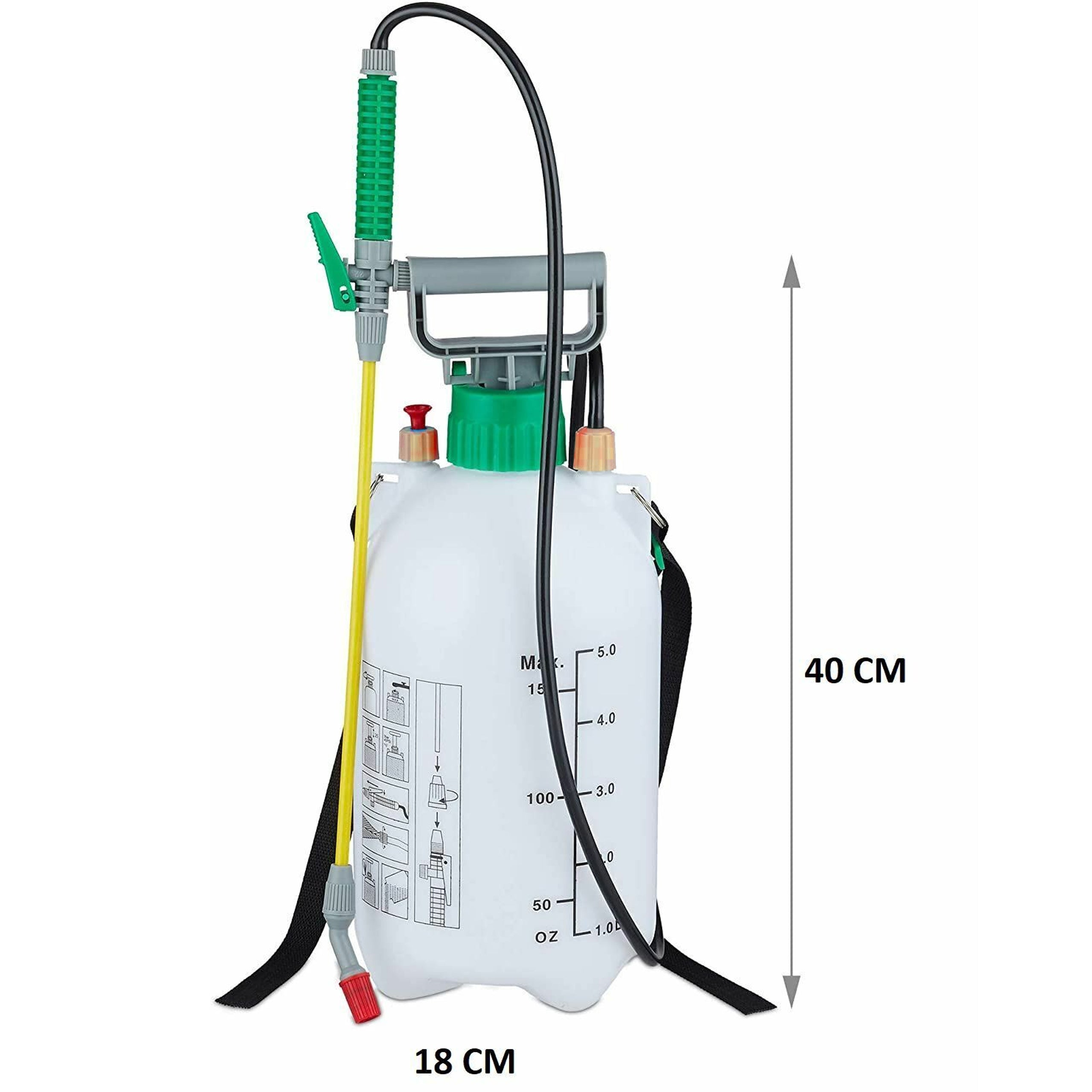 120x Pressure Sprayer Garden Sprayer 5L 3 Bar Liters + Household Lance