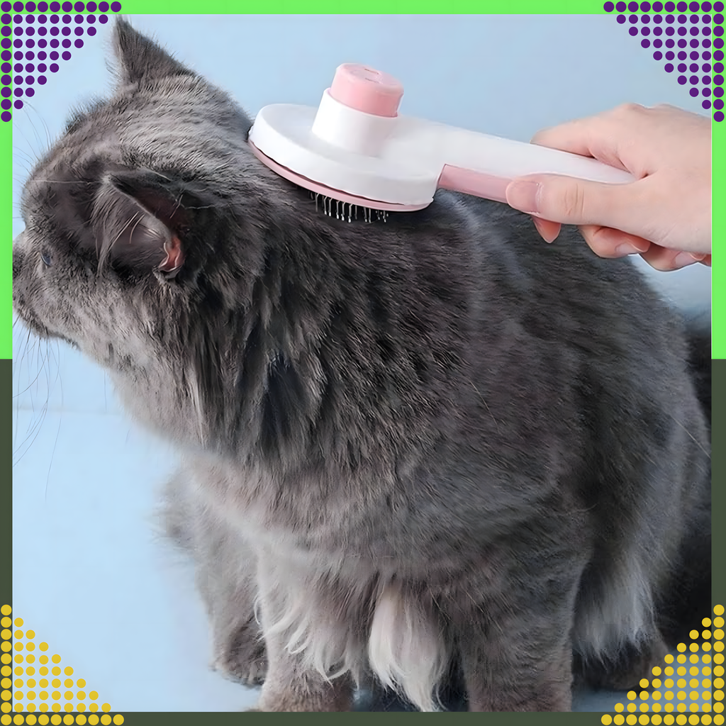 Isepuhastuv hari koera- ja kassikarvadele, ergonoomiline kamm