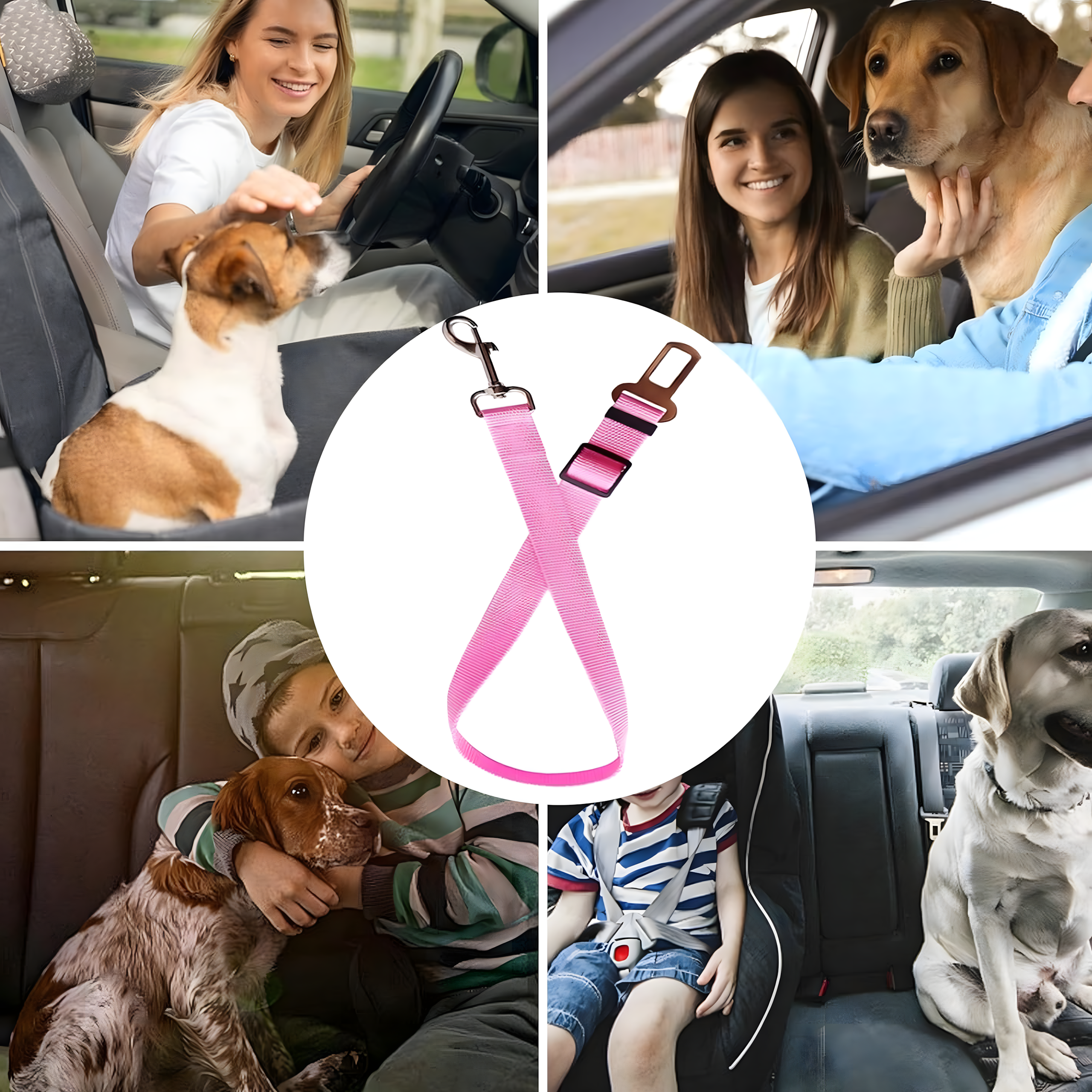 Turvavöö koertele ja kassidele autodele, reguleeritav rihm autodele