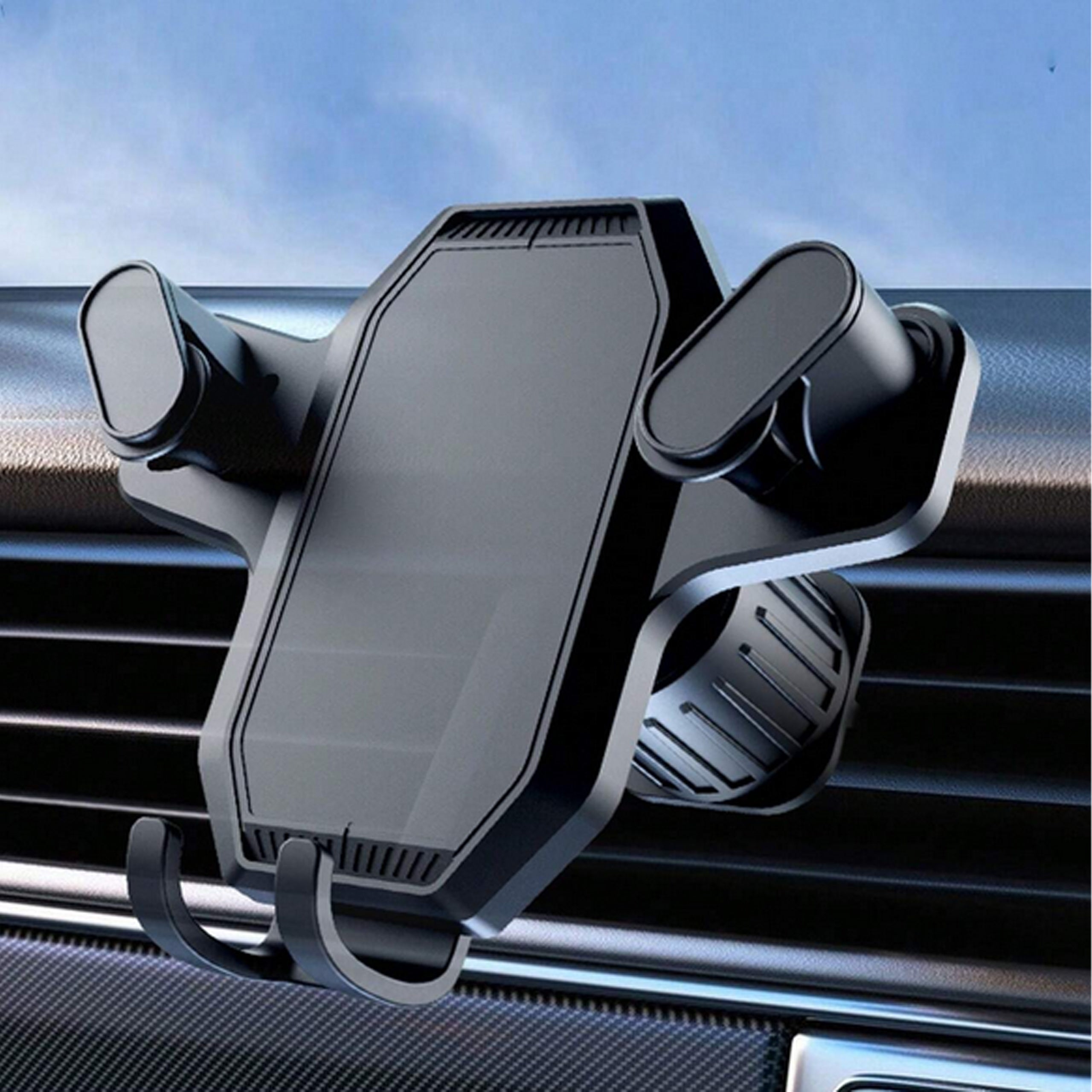 Stable Car Mount Holder for Phone Grille Cockpit Windshield Secure Set