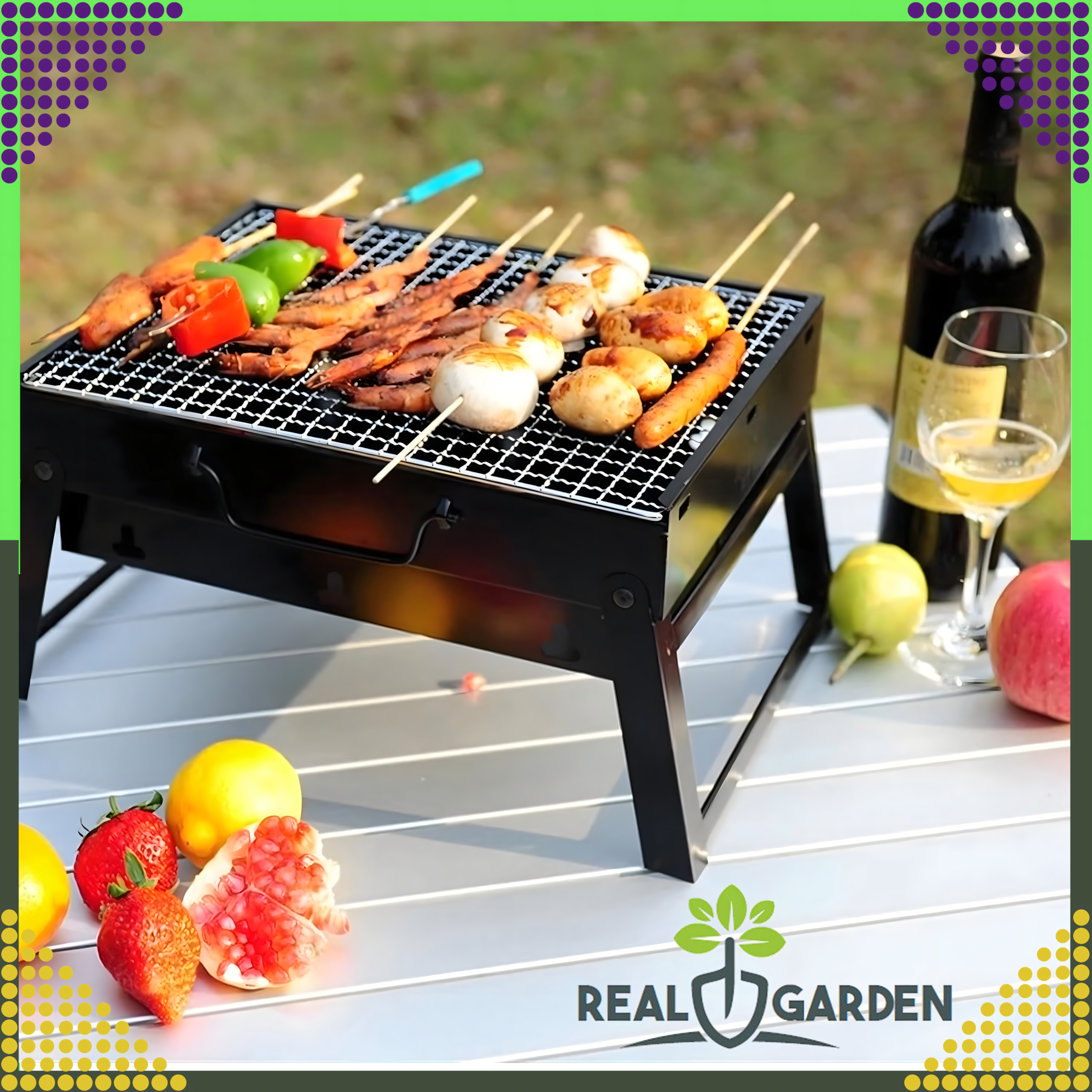 Portable Folding Camping Charcoal Garden Grill