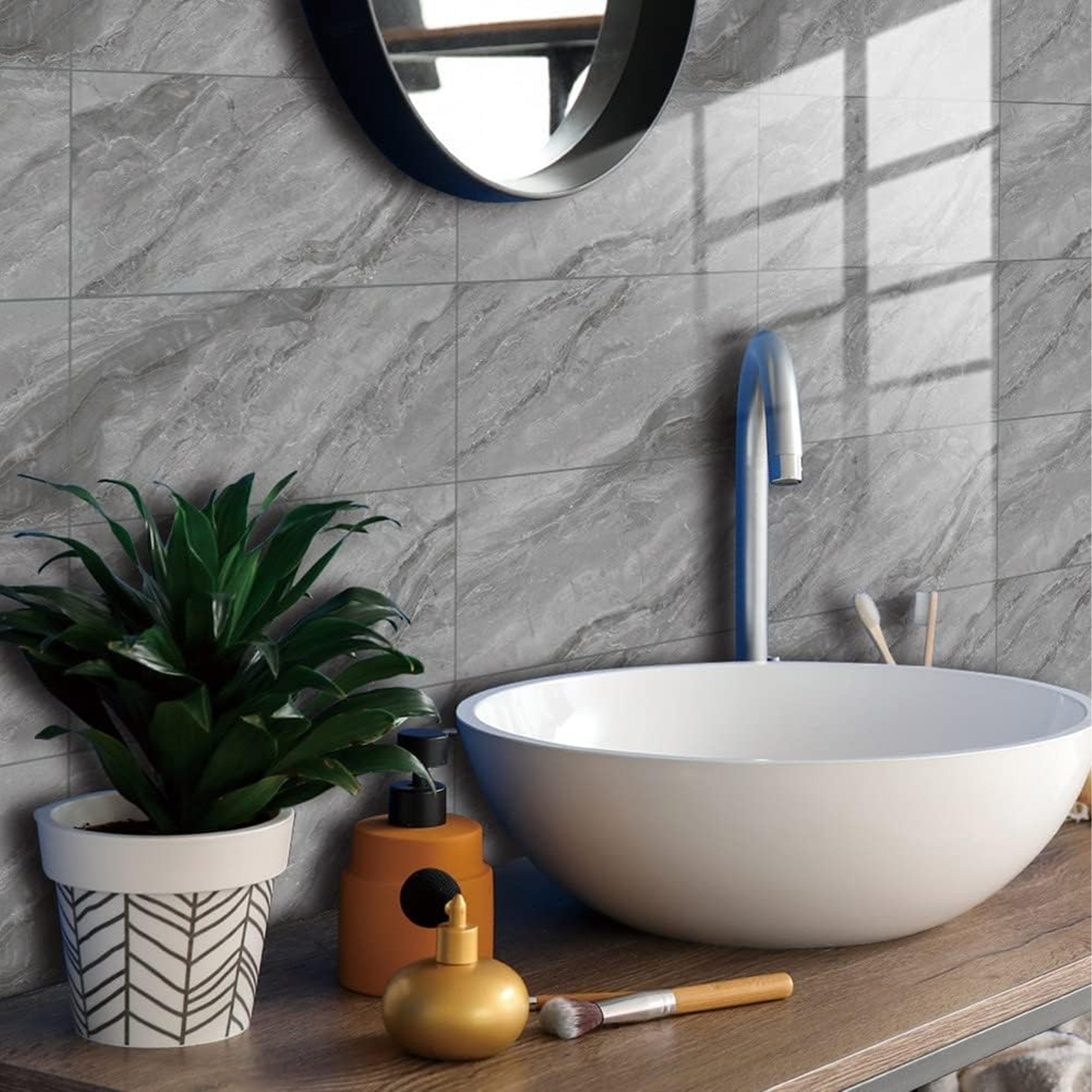 Isekleepuvad seinapaneelid marmorplaadid 30x15cm 16 tk