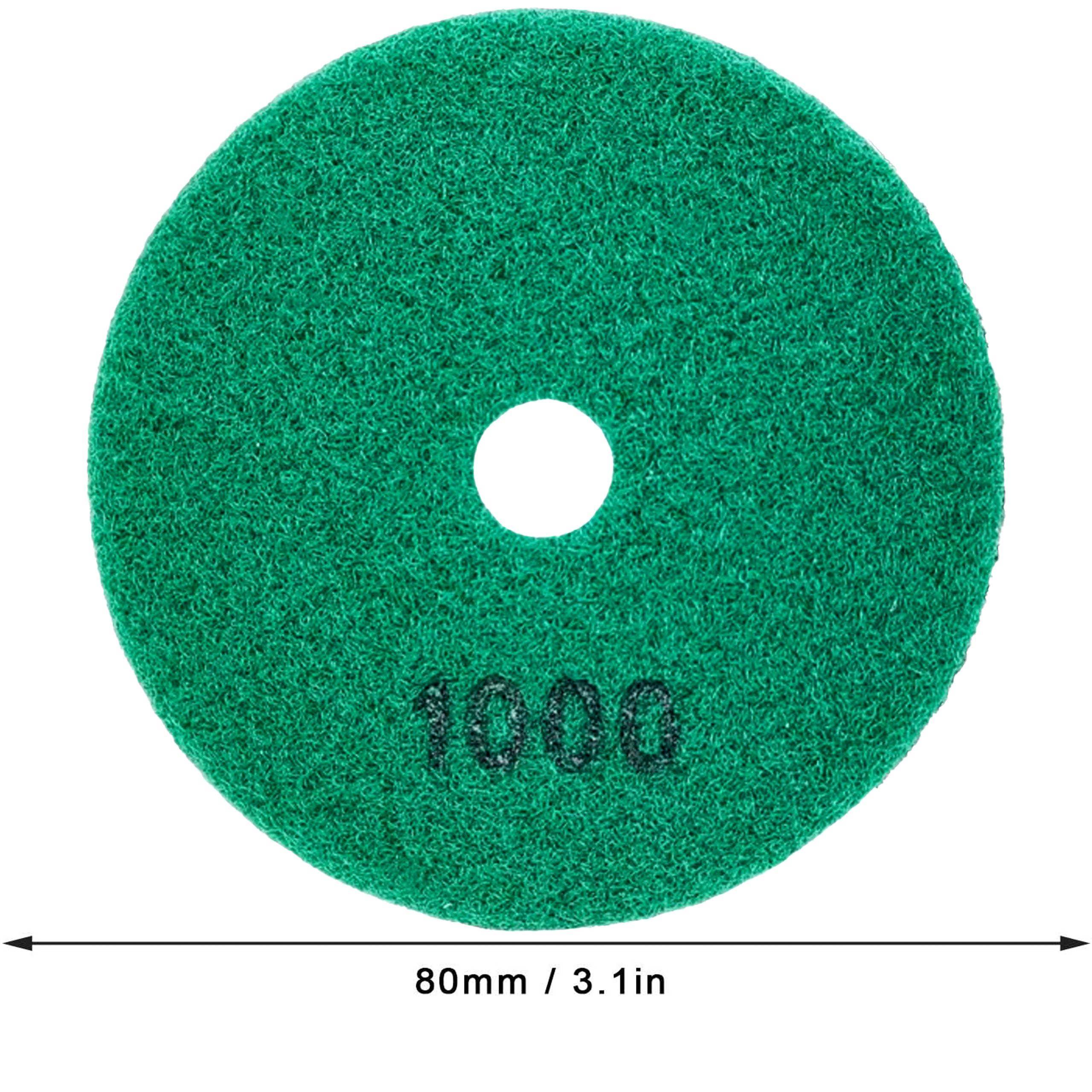 10x teemantpoleerimisketas 80mm portselanplaatide lihvimiseks takjakinnitusega 1000