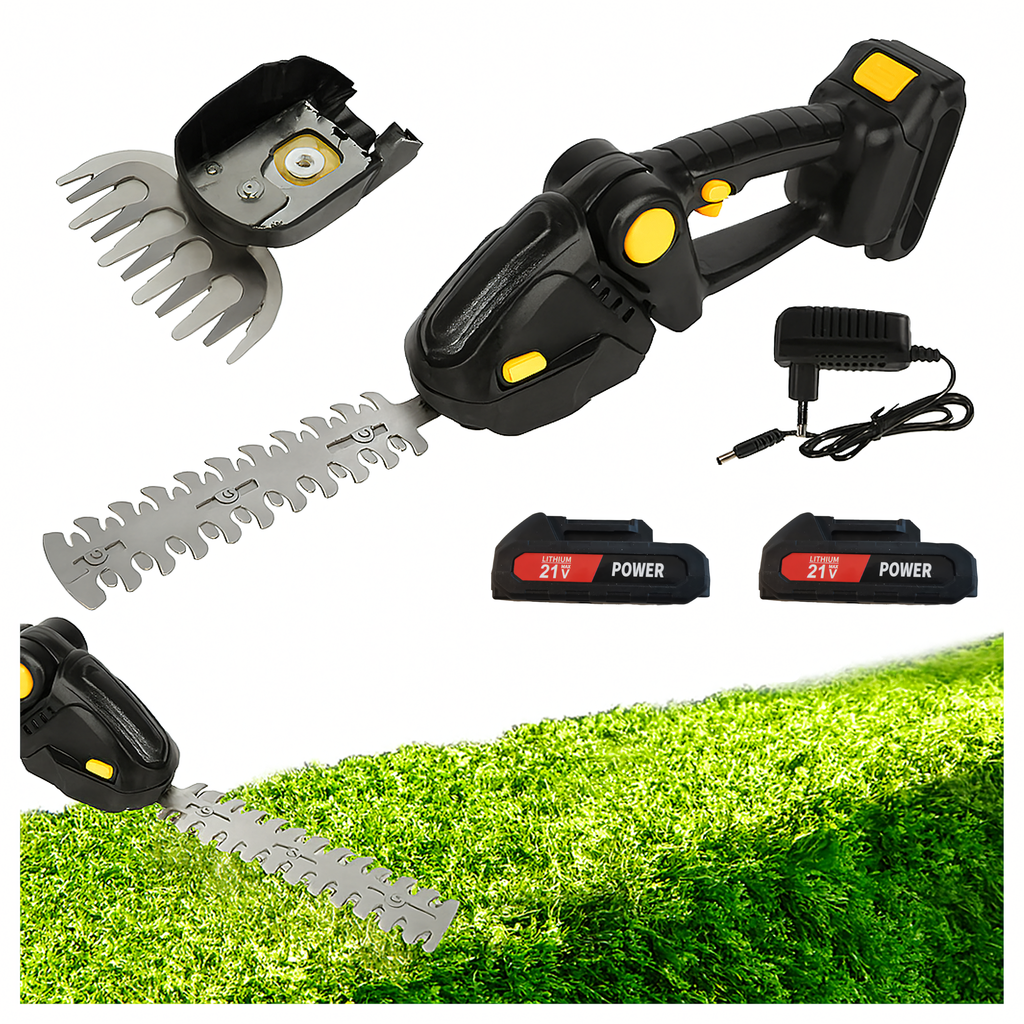 Juhtmeta elektrilised käärid hekkide, põõsaste ja okste pügamiseks