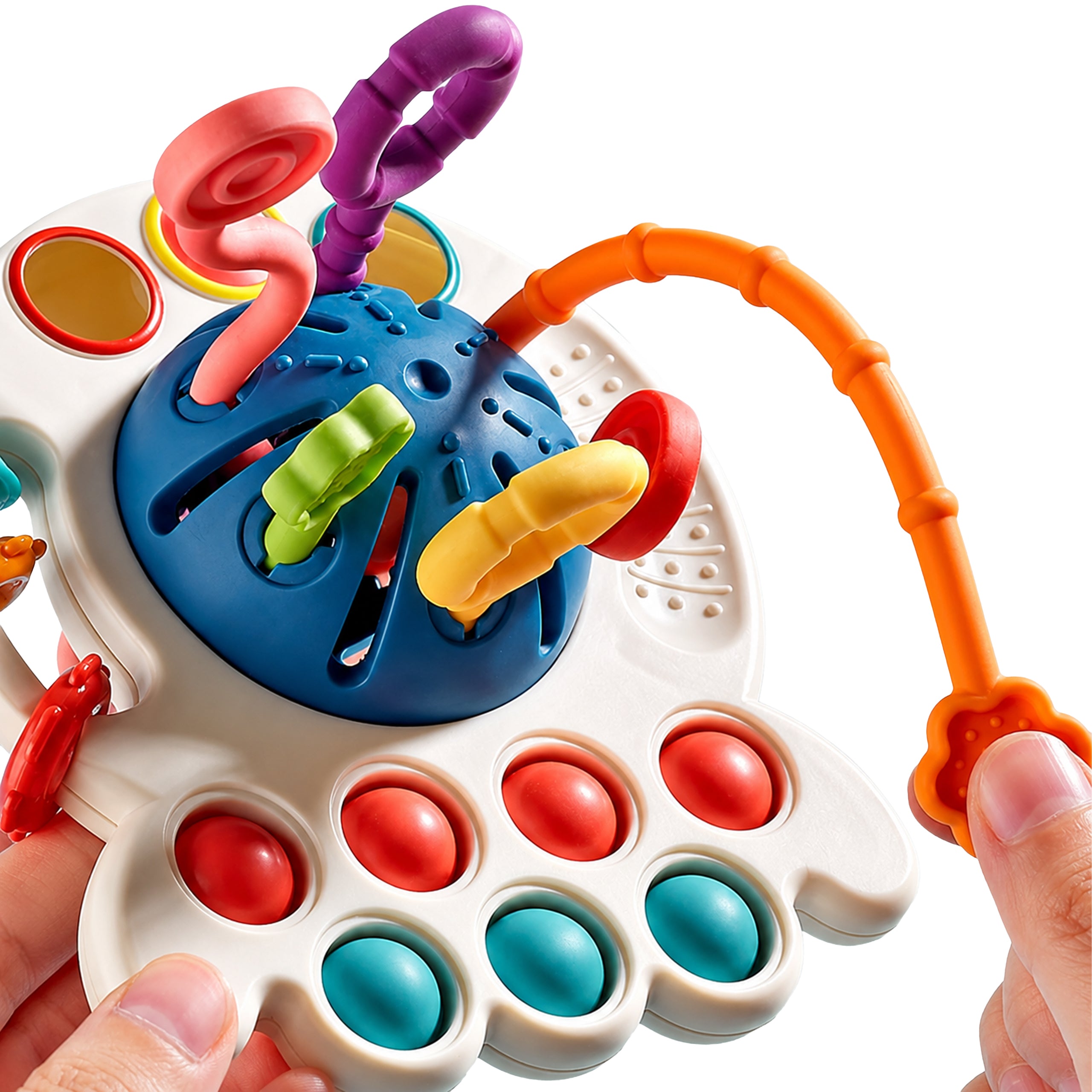 4-in-1 sensoorne närimislelu ja kõristi imikutele RC-K-2597