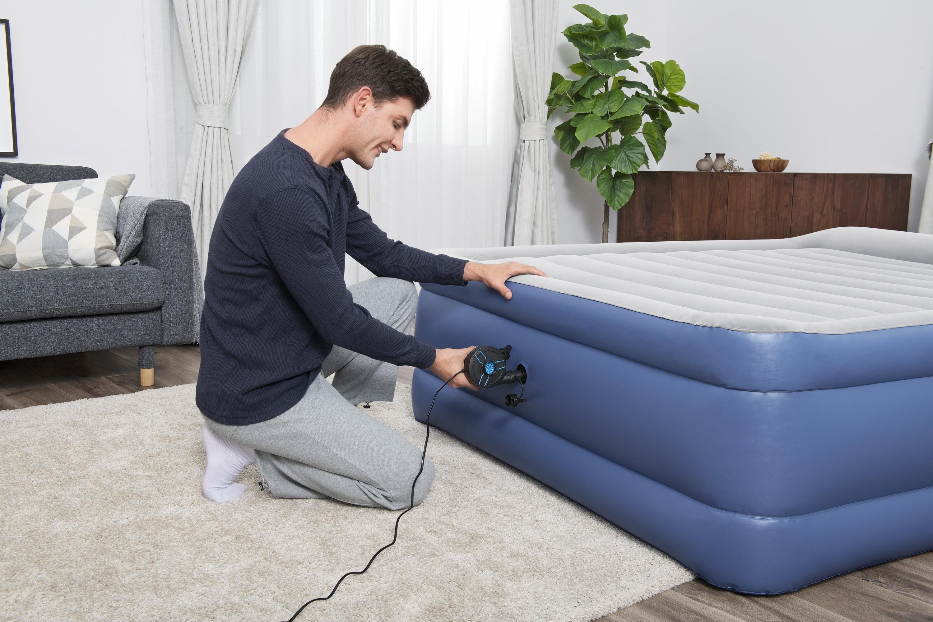 Bestway 62252 elektriline pump basseinimadratsite täispuhumiseks AC 680L/Min