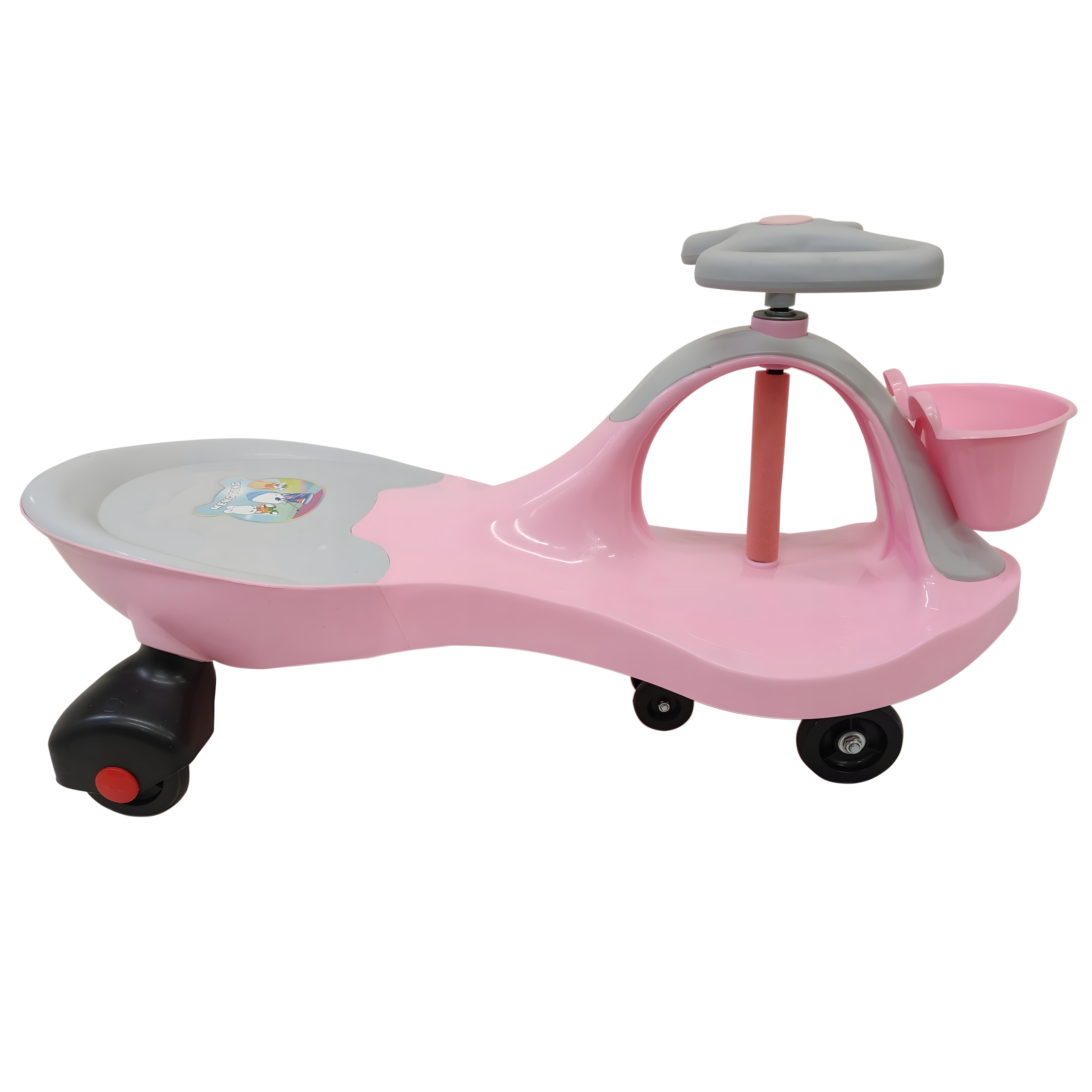 Lastele mõeldud tasakaalu ja kiikumisega Ride On lükatav auto gravitatsioonisõiduk