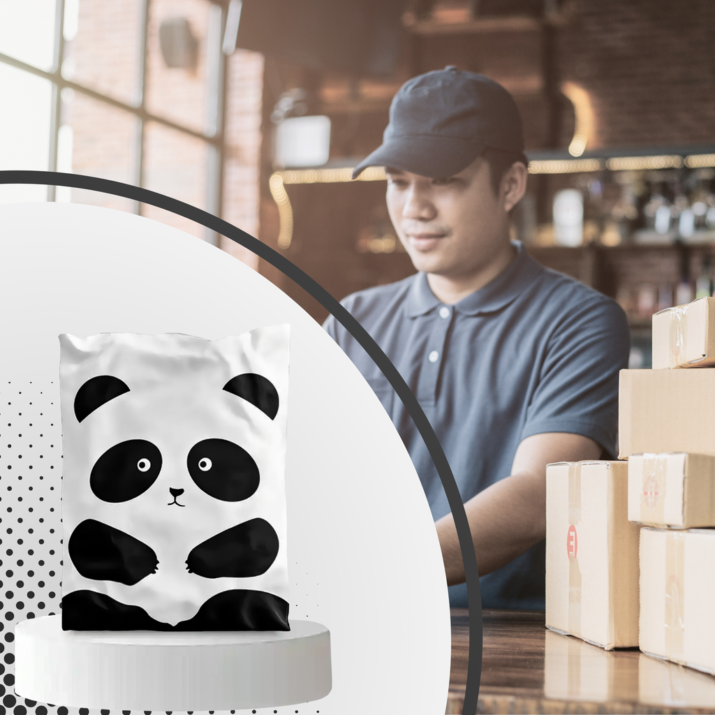 Tugevad kullerposti kotid 255x370 mm Panda 50 tk