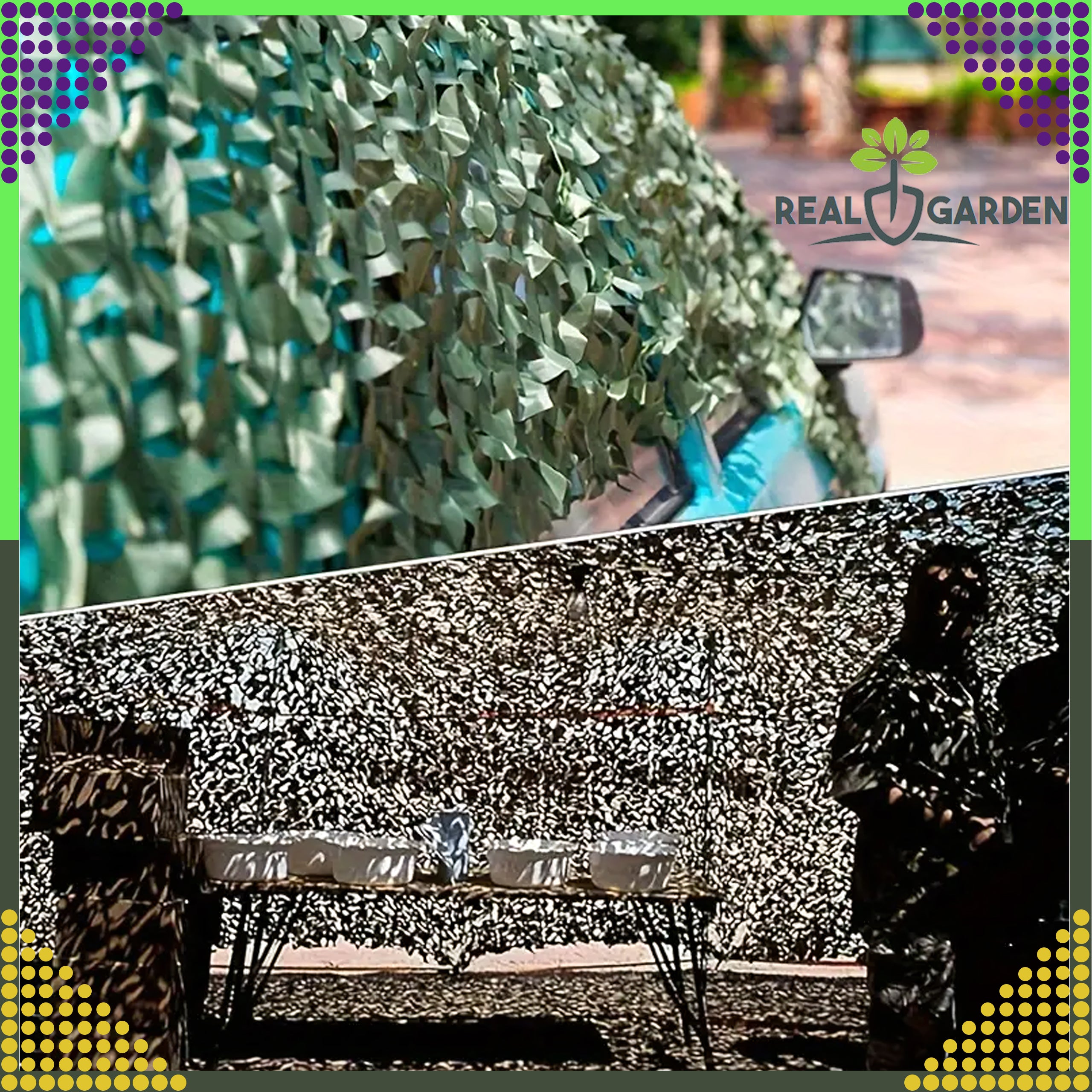 Military Camouflage Net 3x3m Garden Shade Cover