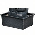 Dekoratiivne lauapealne aiapurskkaev LED-valgustusega 30x15.5x21 cm