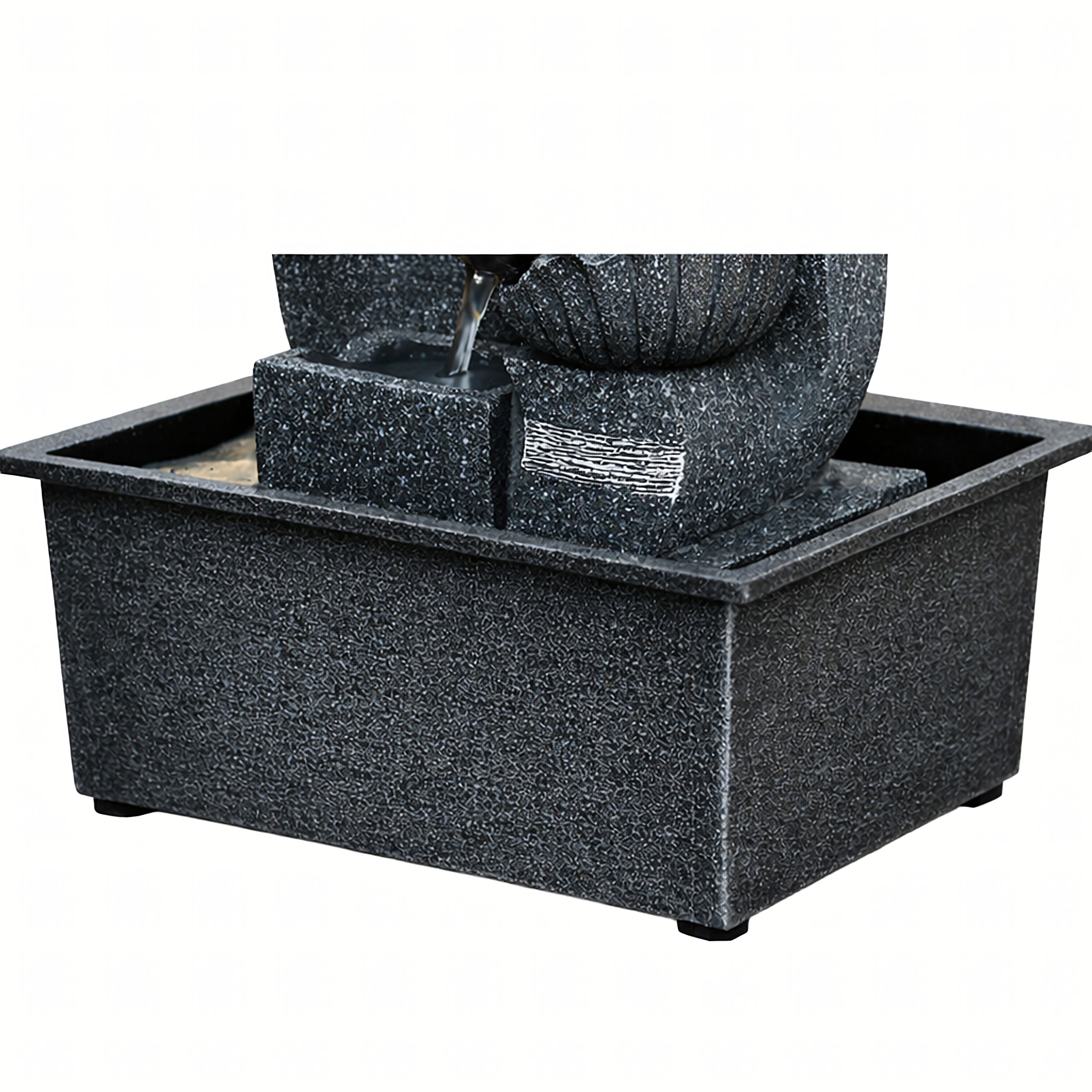 Decorative Tabletop Garden Fountain with LED 30x15.5x21 cm