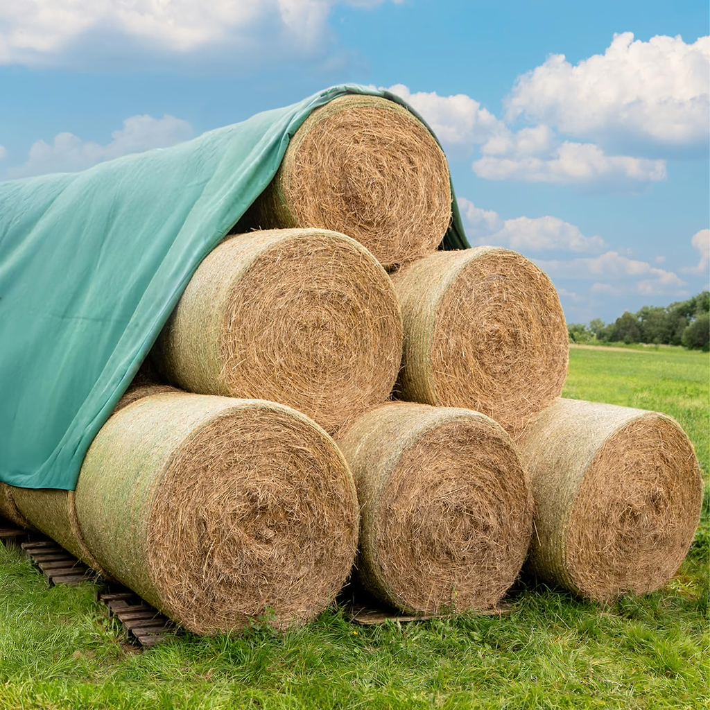 15x Protective Nonwoven Fabric for Covering Straw and Hay 9.8x12.5m 140g