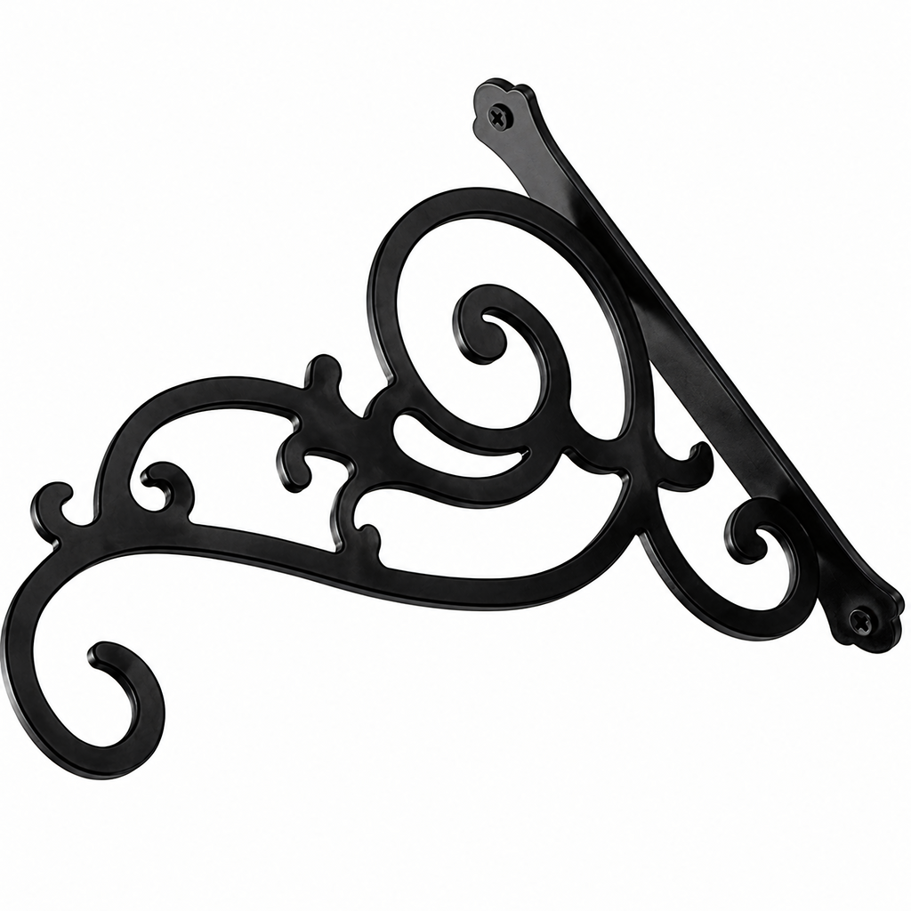 2x Metal Wall Hooks for Hanging Flower Pots and Garden Baskets