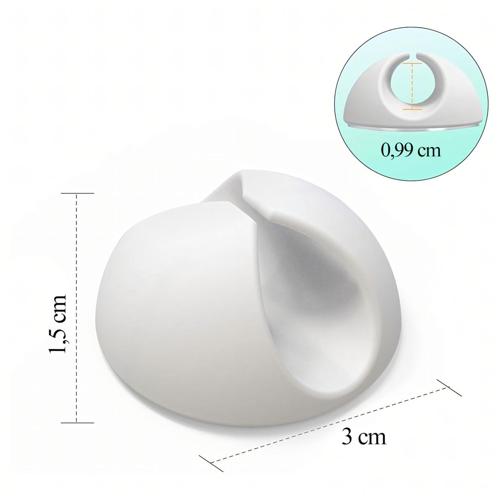 10 x hoidja korraldaja klamber kaabli juhtme riputi kaunistused tugev valge