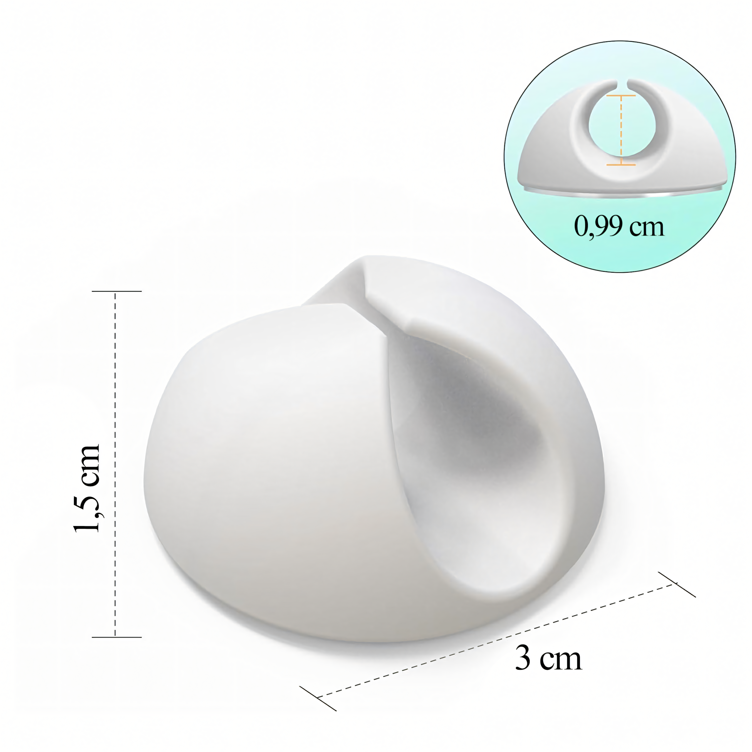 10 x hoidja korraldaja klamber kaabli juhtme riputi kaunistused tugev valge