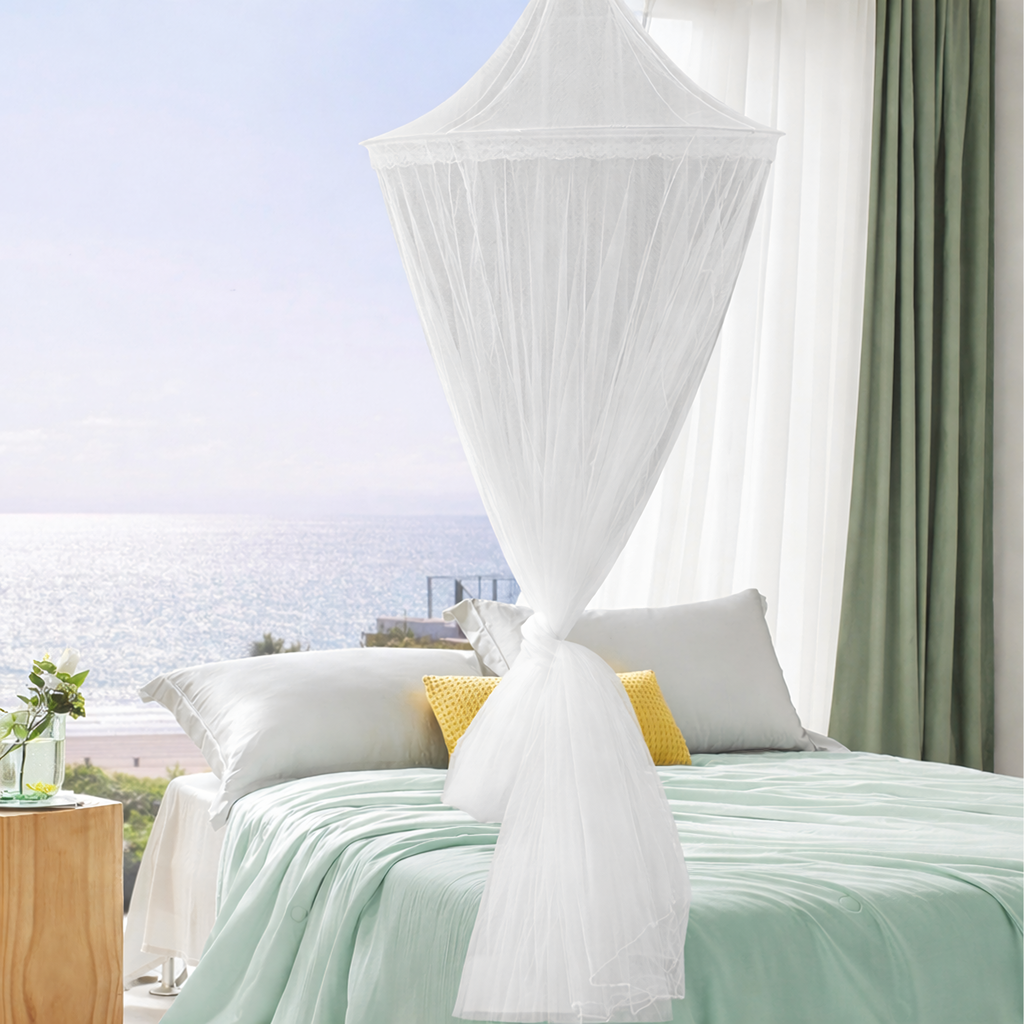 Sääsevõrk-katus voodile, suur putukavõrk kardin