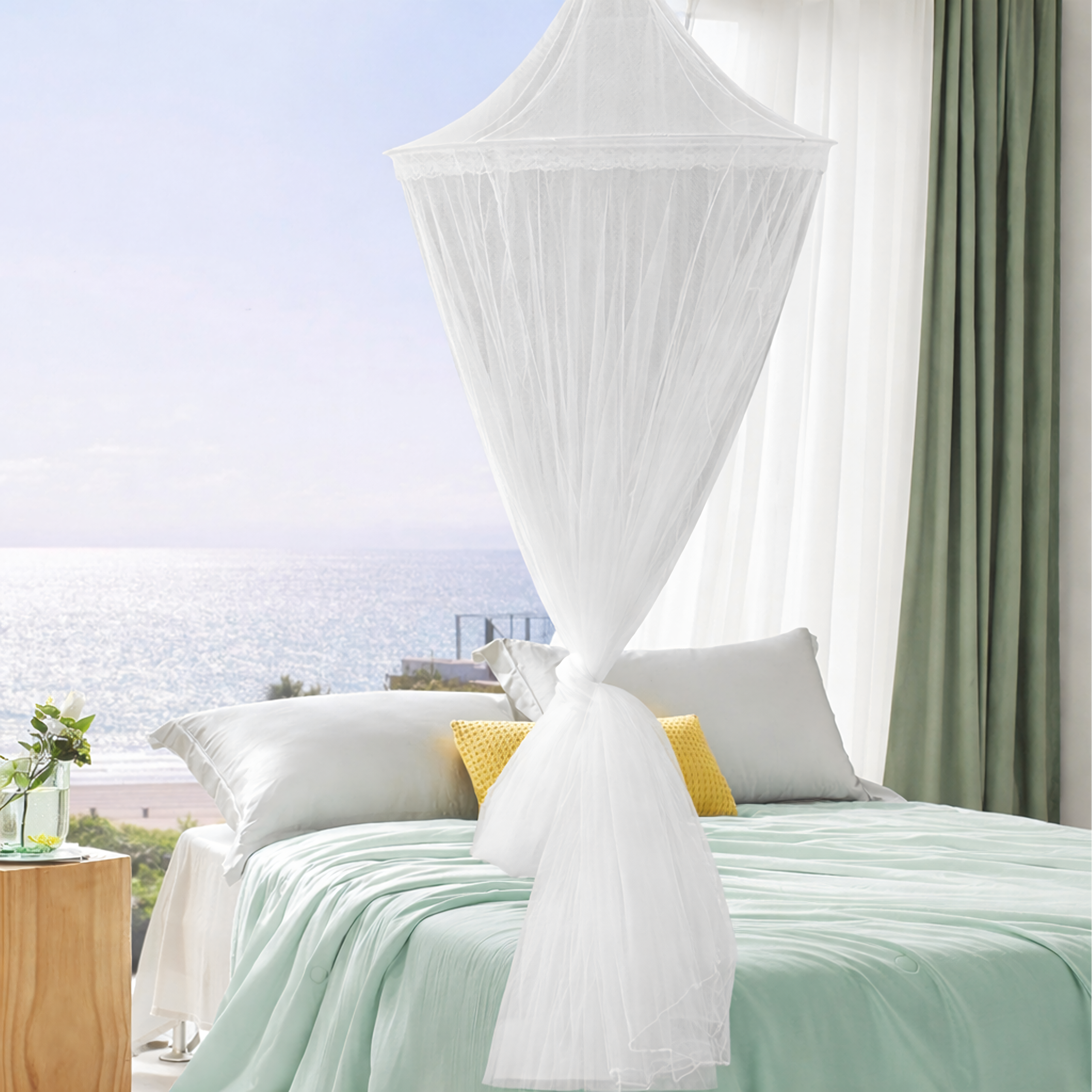 Sääsevõrk-katus voodile, suur putukavõrk kardin