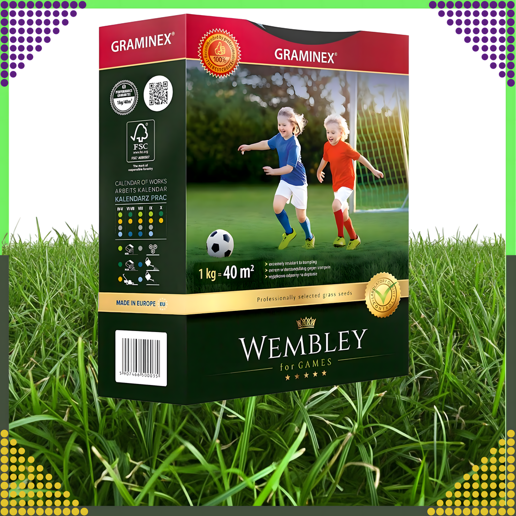 Premium Wembley spordimuru seemned 1kg 40m² jaoks