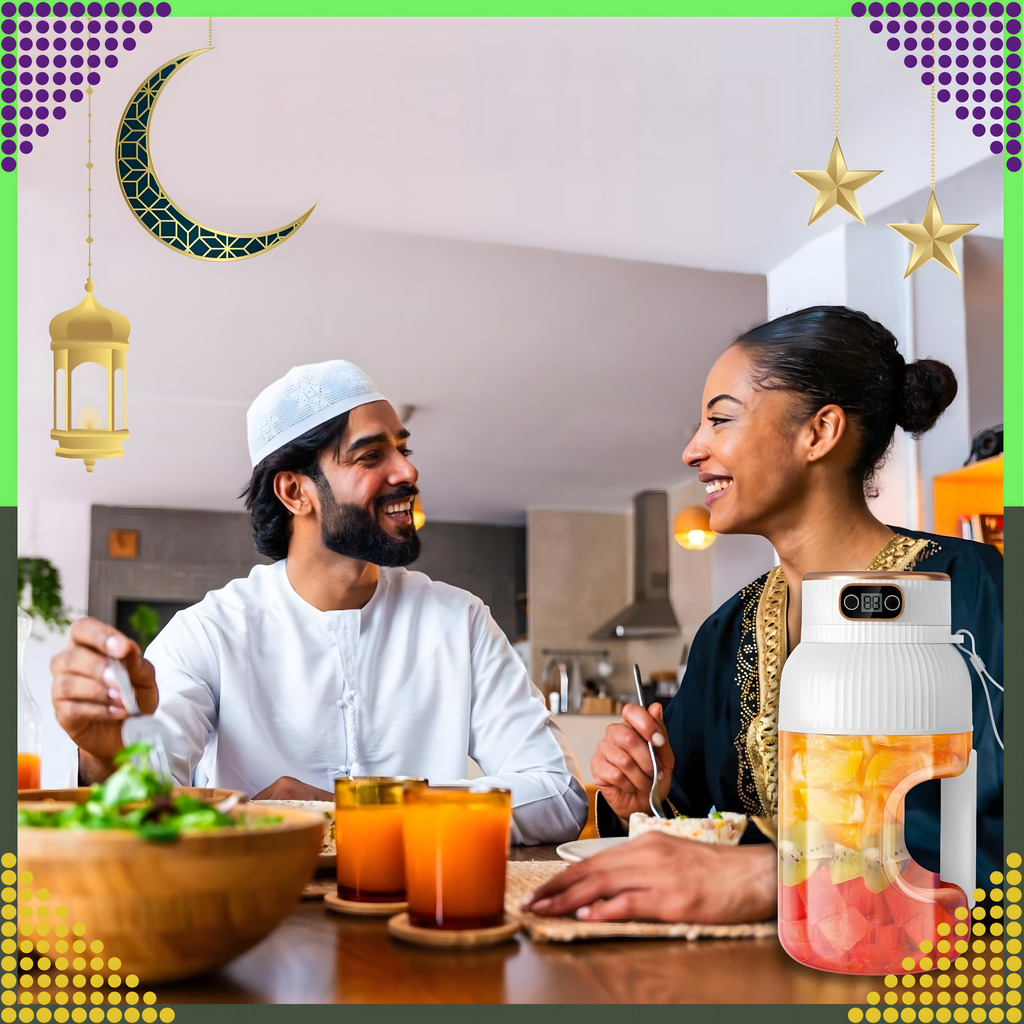 Portable Blender Mixer for Fruit Smoothies 1L Wireless USB