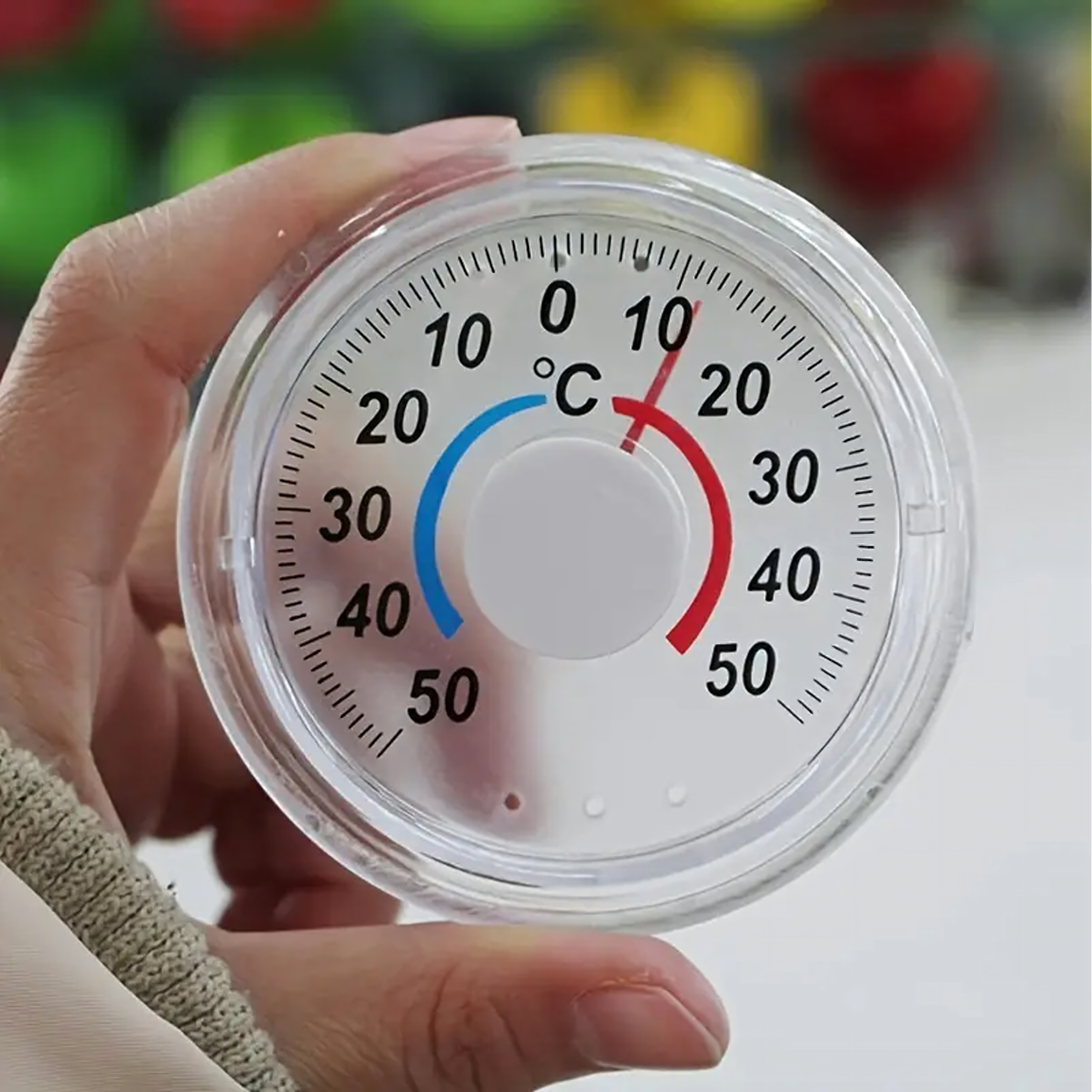 Outdoor Indoor Thermometer for Low Temperatures -50C to 50C Self-Adhesive