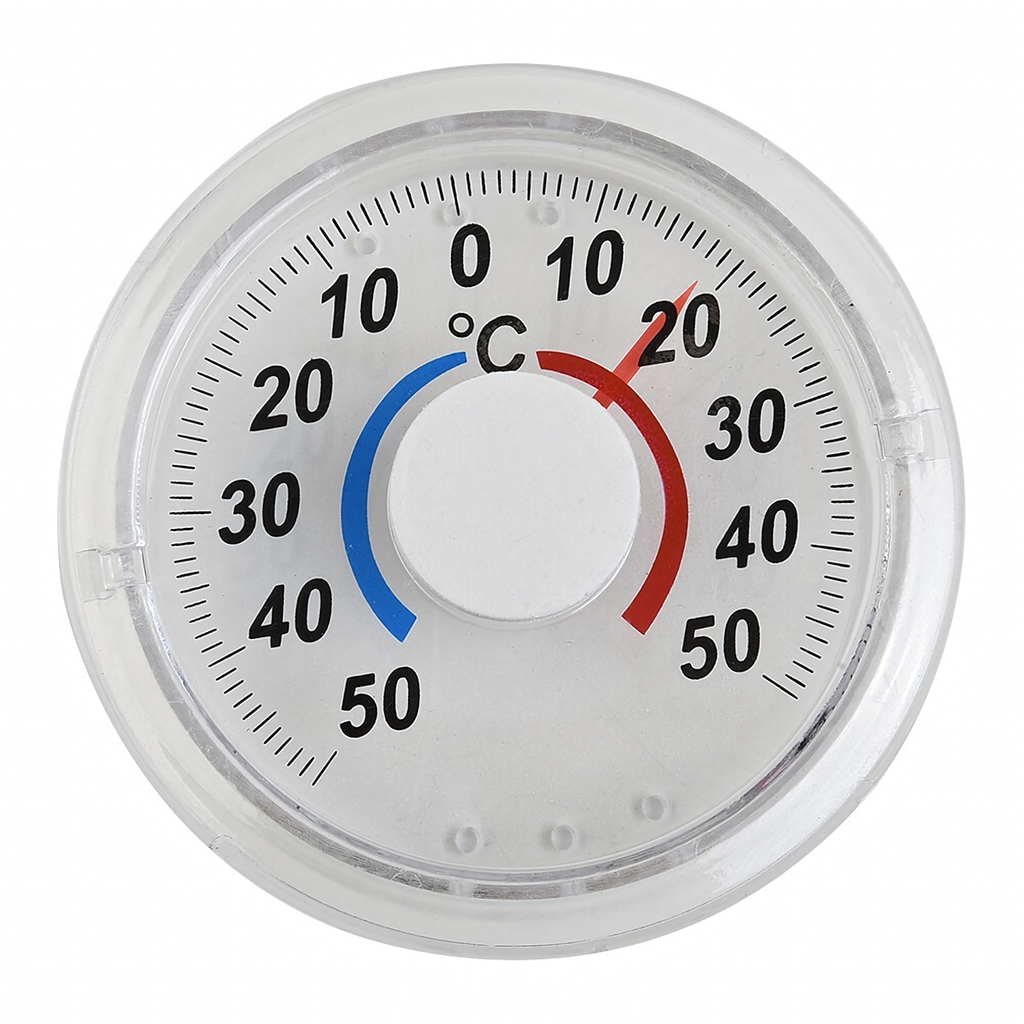 Outdoor Indoor Thermometer for Low Temperatures -50C to 50C Self-Adhesive