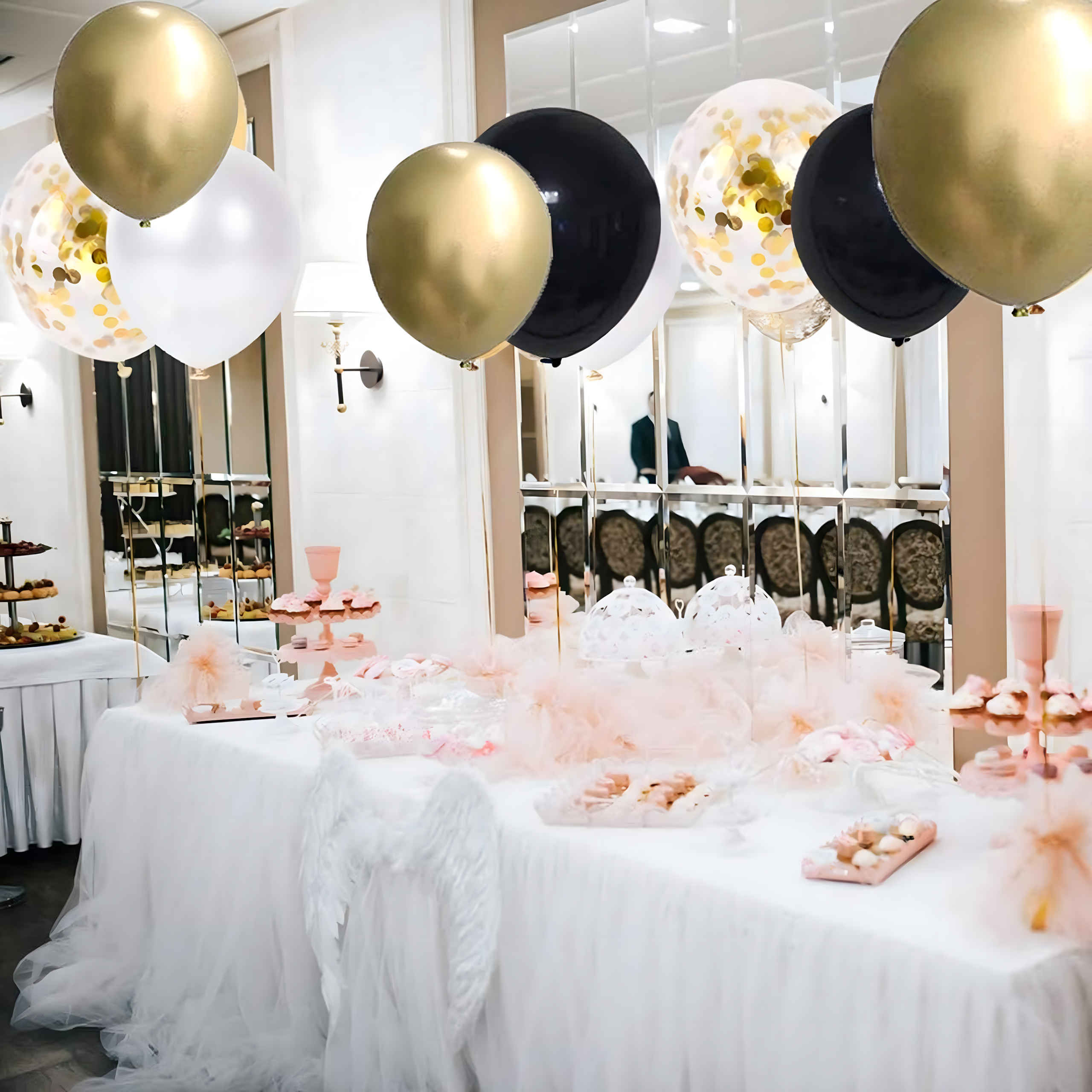 Õhupallikomplekt Kaunistus Õhupallid 40. Sünnipäevaks Kardinasein Black Kuldne