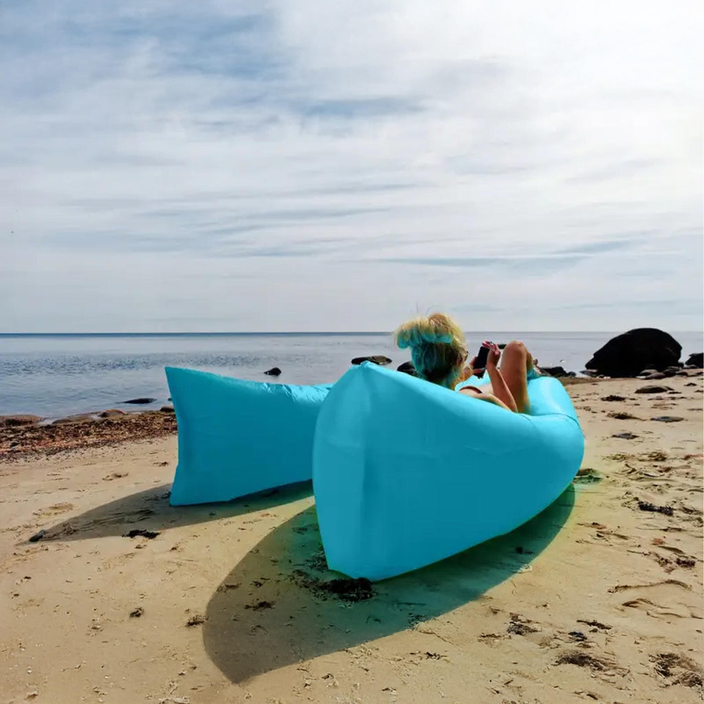 Inflatable Beach Sofa Bed Mattress Lounger Lazy Bag 200x70cm