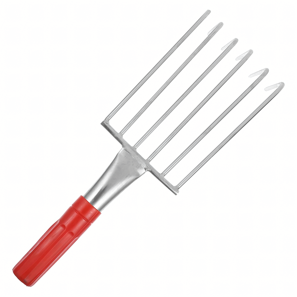 Metal Garden Rake with 6 Tines 32 cm
