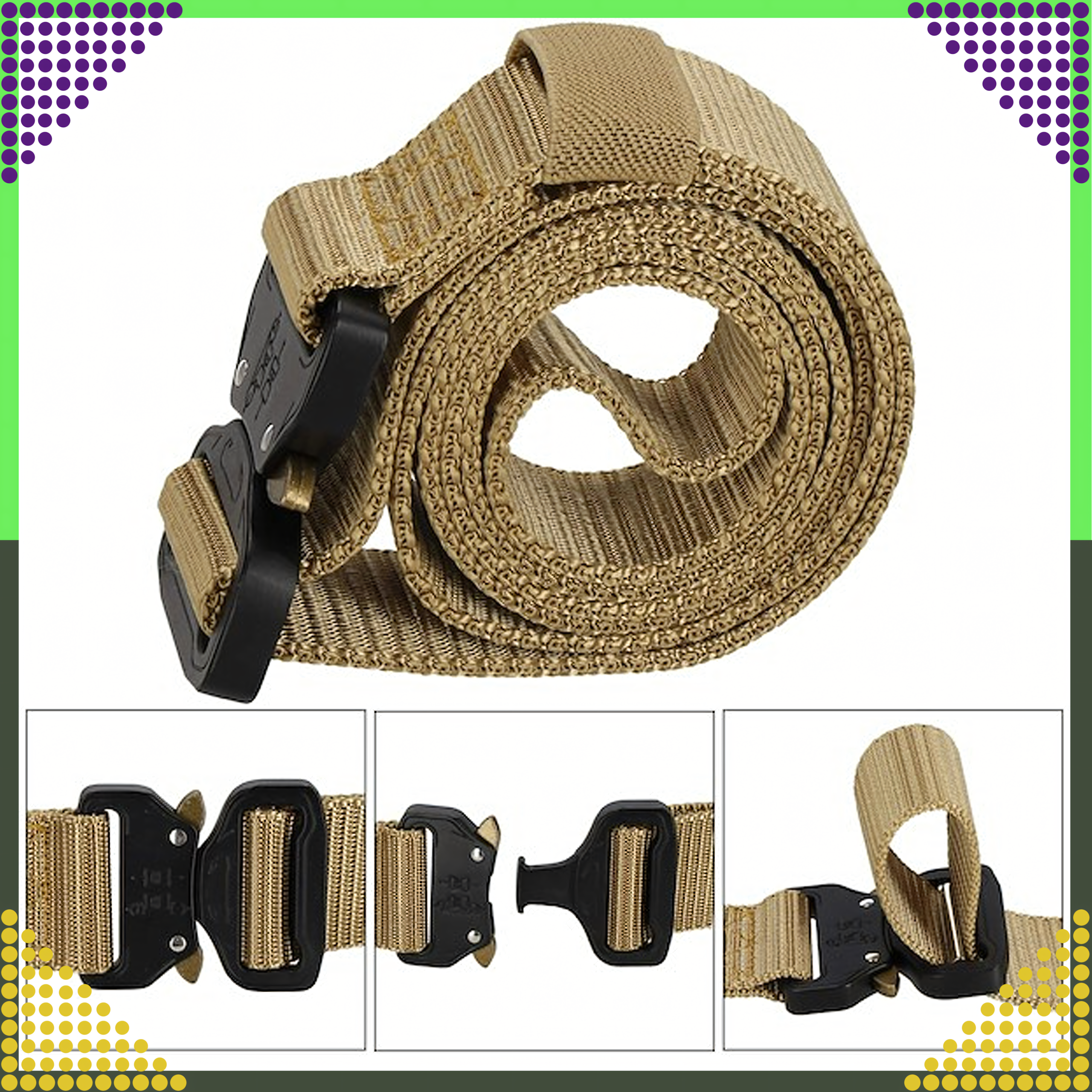 Taktikaline sõjaväeline ellujäämisvöö QR tugev, pükstele