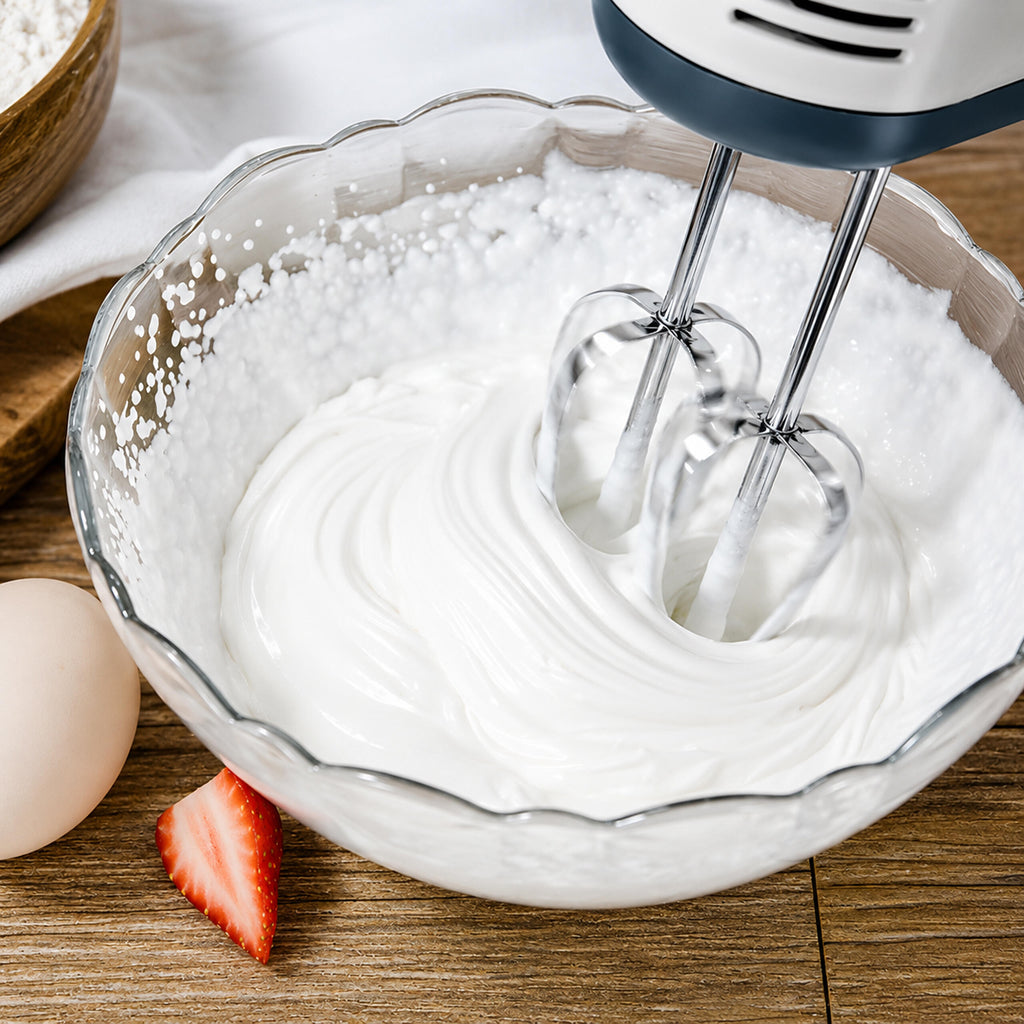 168x Powerful Hand Mixer with Stainless Steel Bowl 7 Speeds 100W Attachments