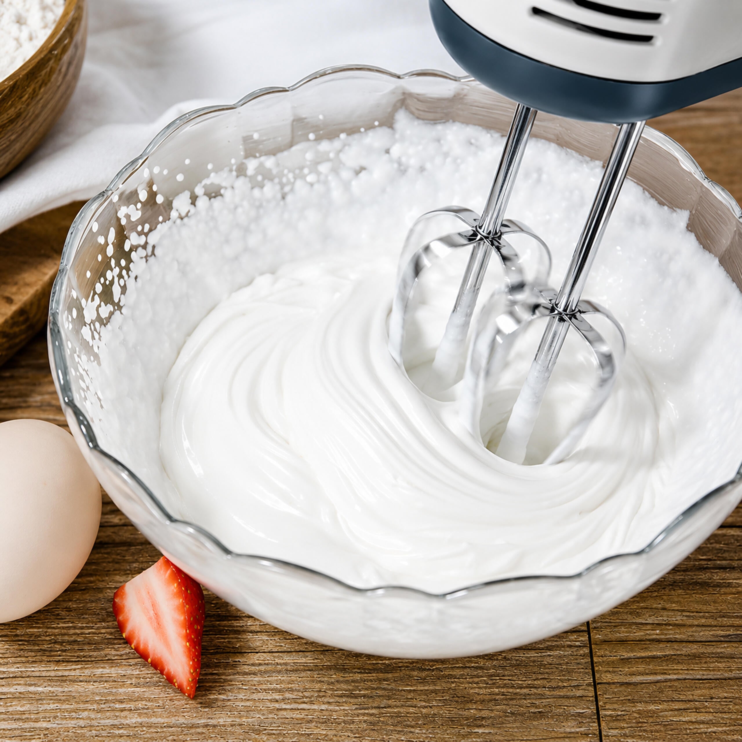 168x Powerful Hand Mixer with Stainless Steel Bowl 7 Speeds 100W Attachments