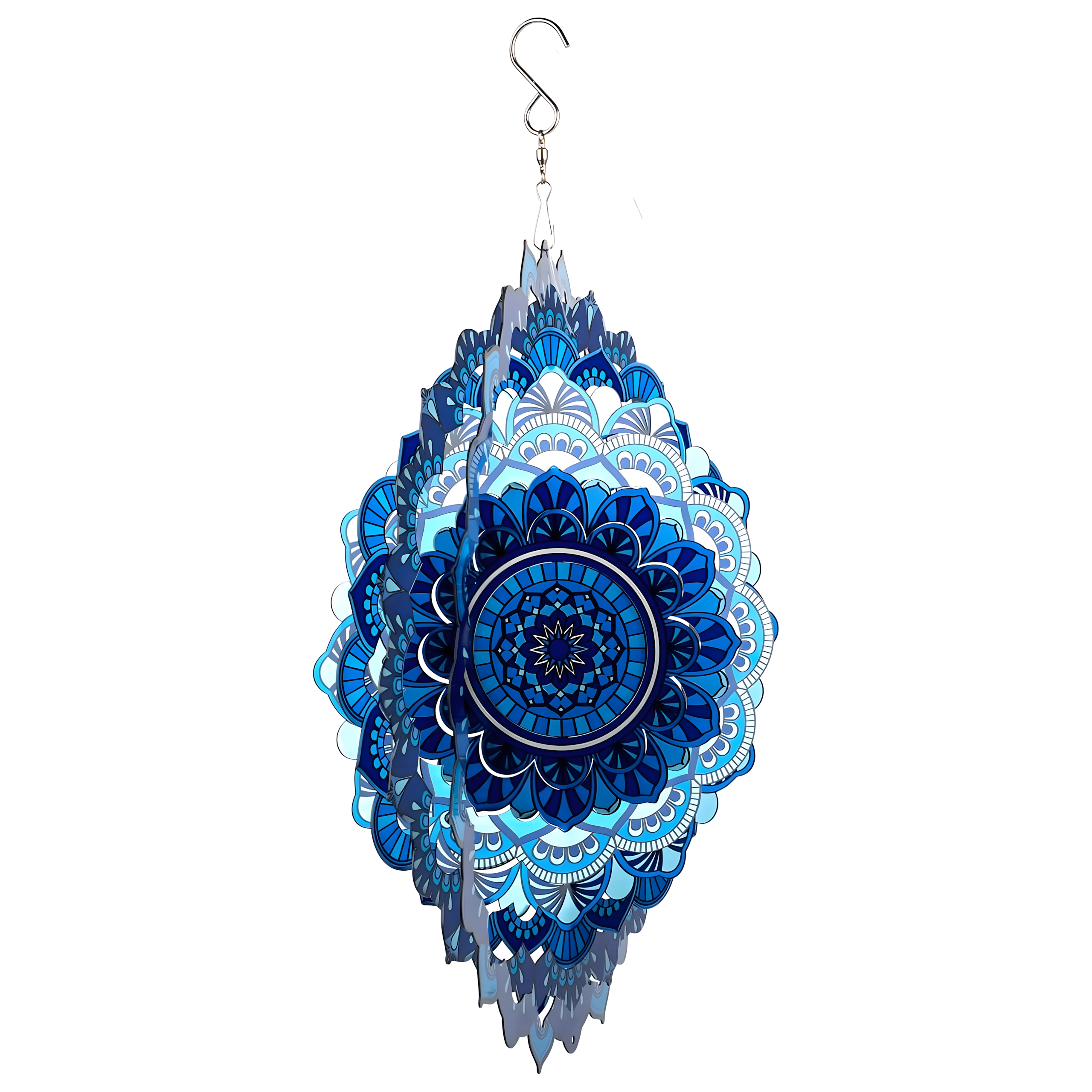 Hanging Spinner Decoration Wind Catcher 12” 3D Mandala