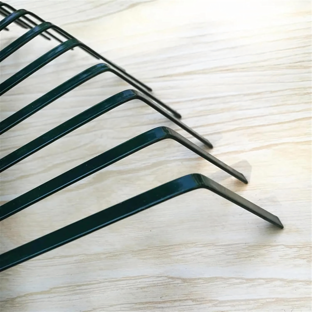 Garden Fan Leaf Rake 42cm with 120cm Wooden Handle