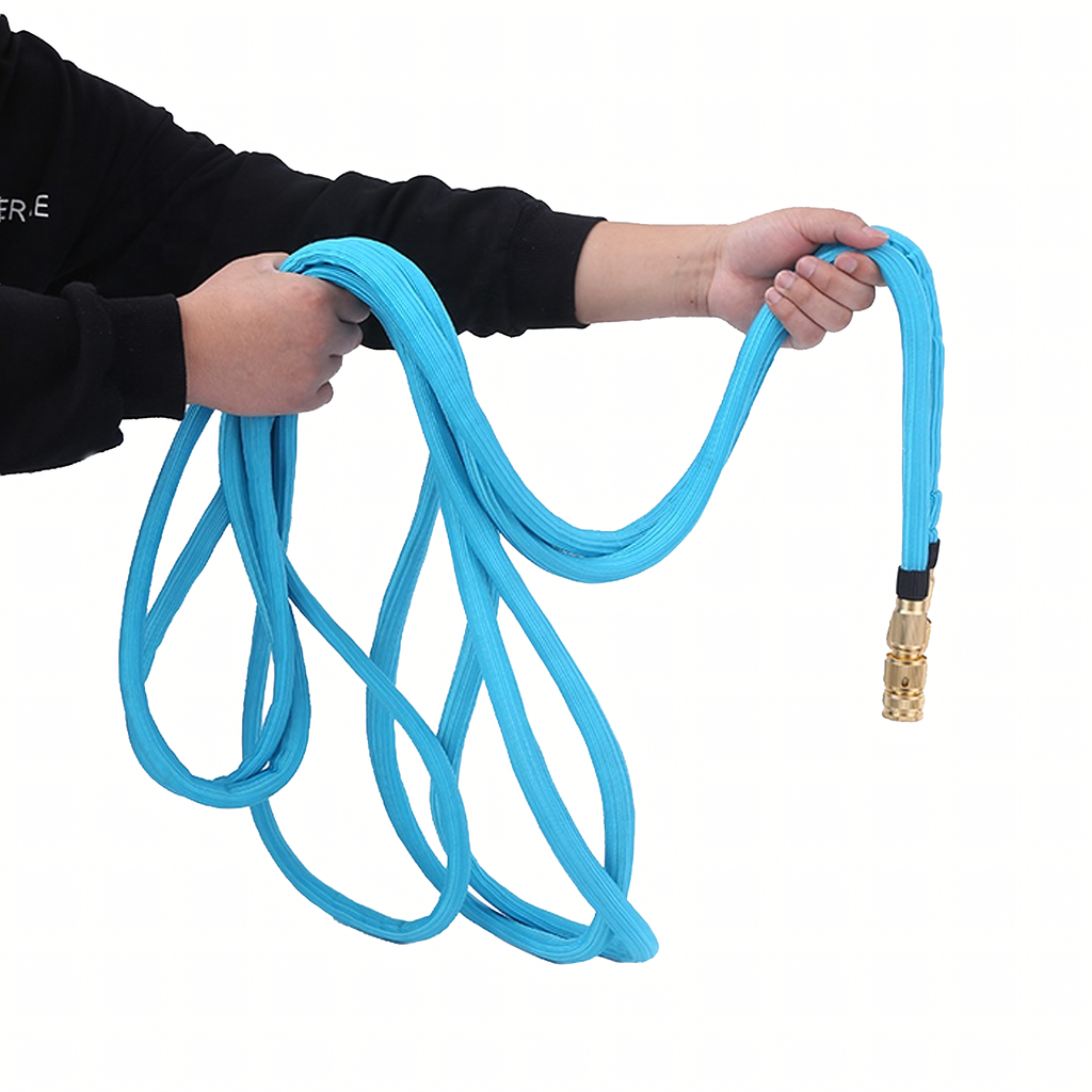 Premium Strong Elastic Expandable Garden Hose 3.4-7.5m with 1/2 and 3/4 Connectors