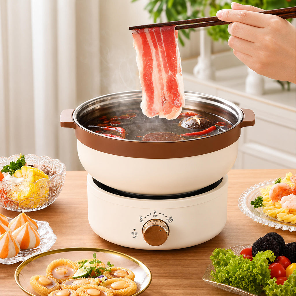 Portable Electric Multifunctional Cooking Pot Foldable 2.5L 700W