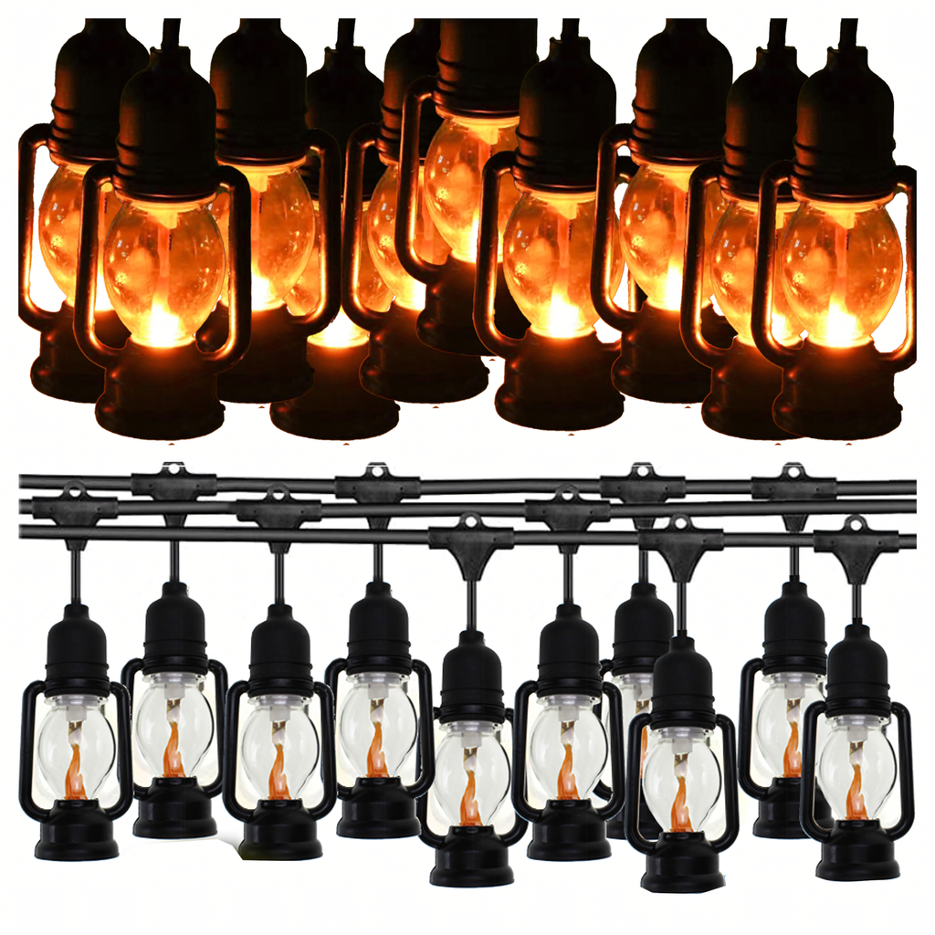 LED Decorative Light Garland 10 pcs Lanterns 10cm 5m