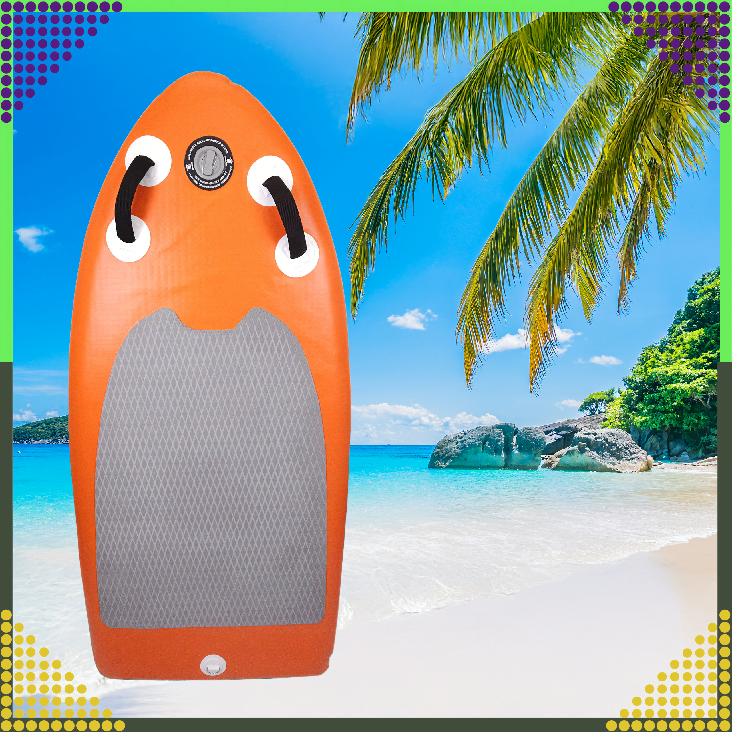 Mini SUP laud 155 cm täispuhutav aerulaud ujumiseks komplekt + kott