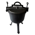 10L Cast Iron Hunter's Pot with Lid for Campfire