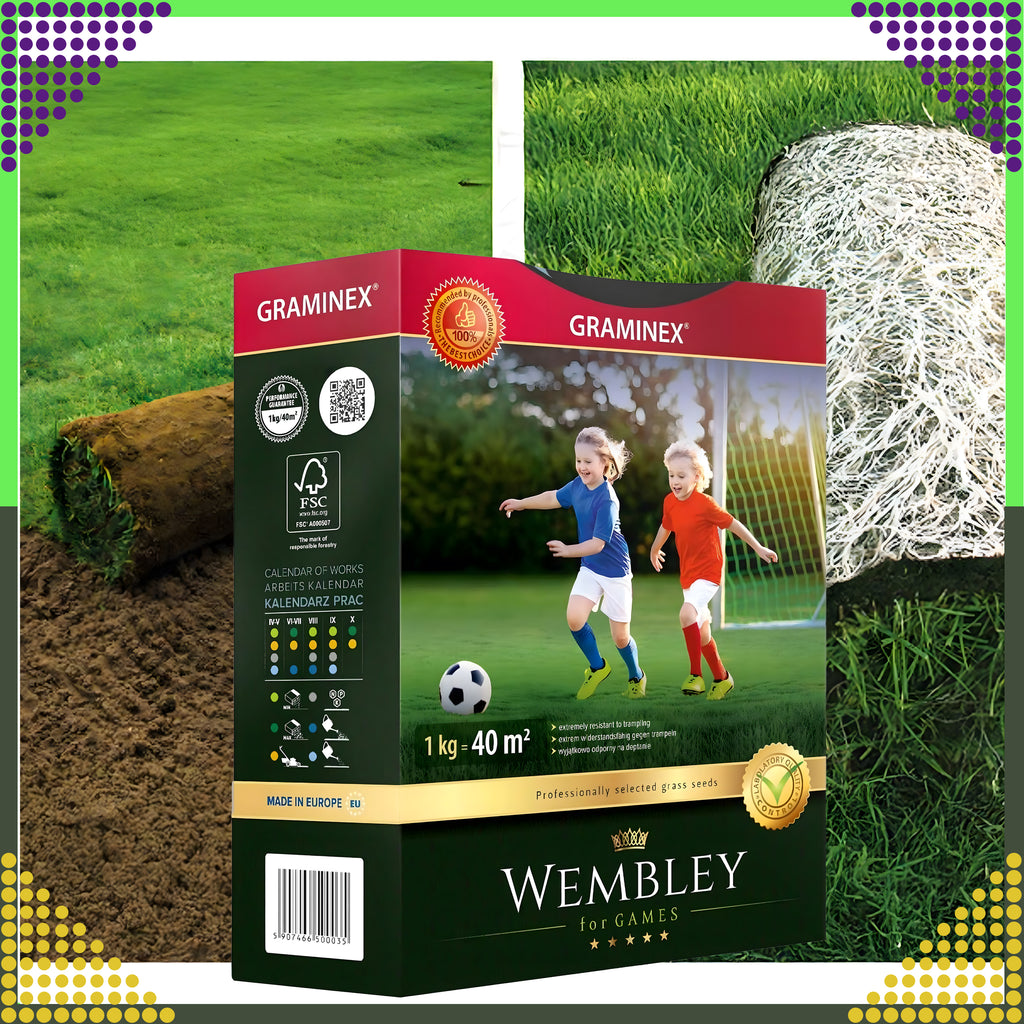 Premium Wembley spordimuru seemned 1kg 40m² jaoks