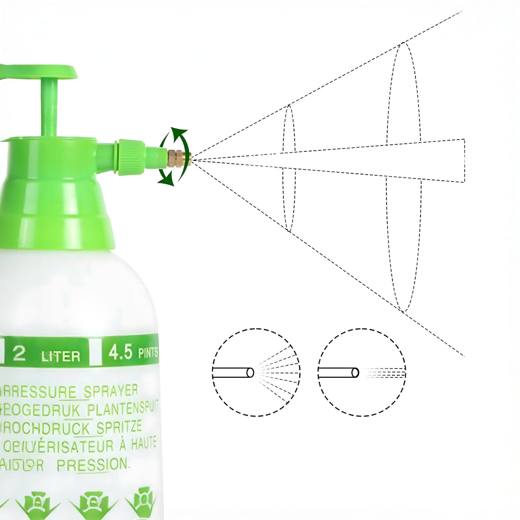 Manual Pressure Sprayer for Garden Home 2L Green