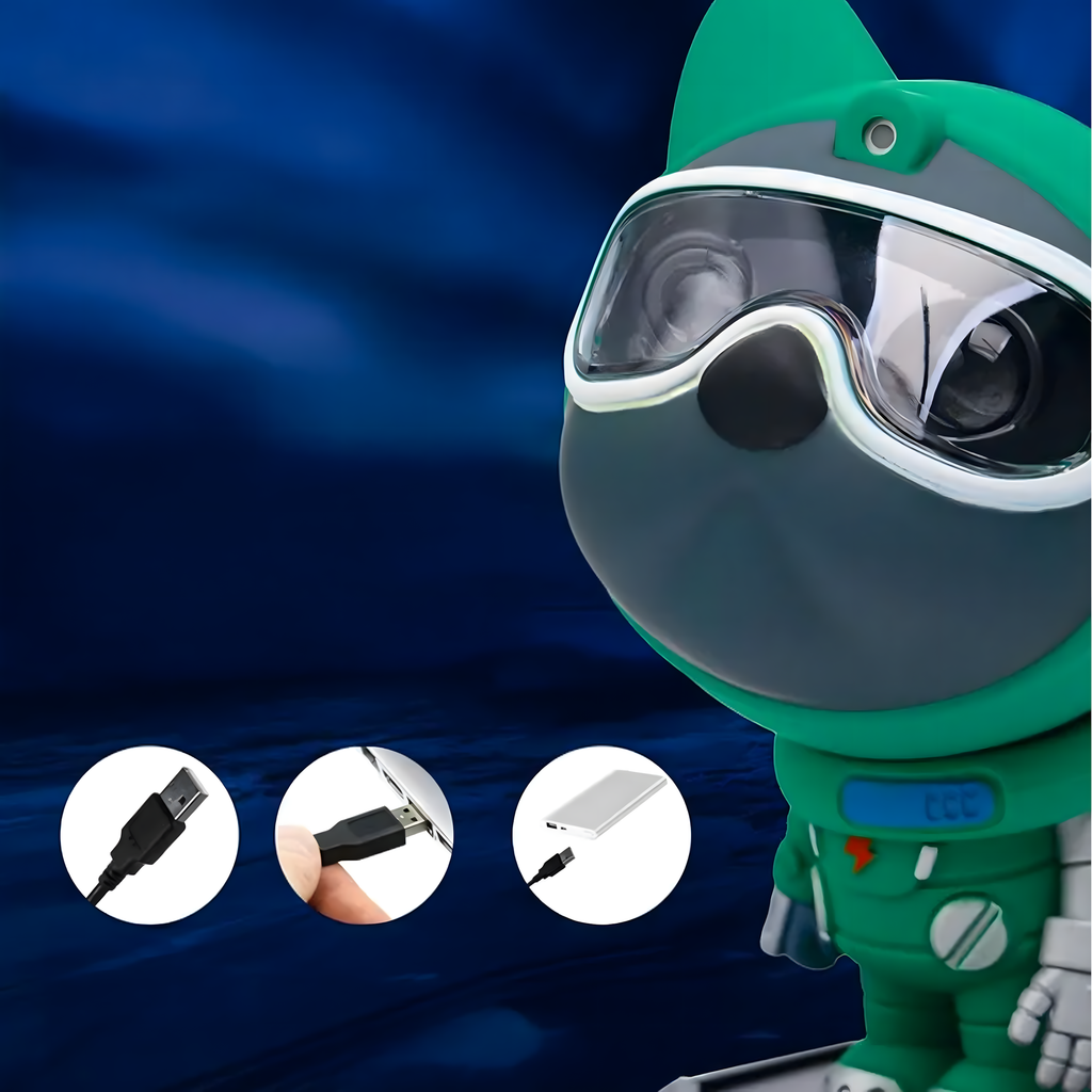 LED Kosmose Laserprojektor Astronaut Paw Patrol 360° Tähelamp