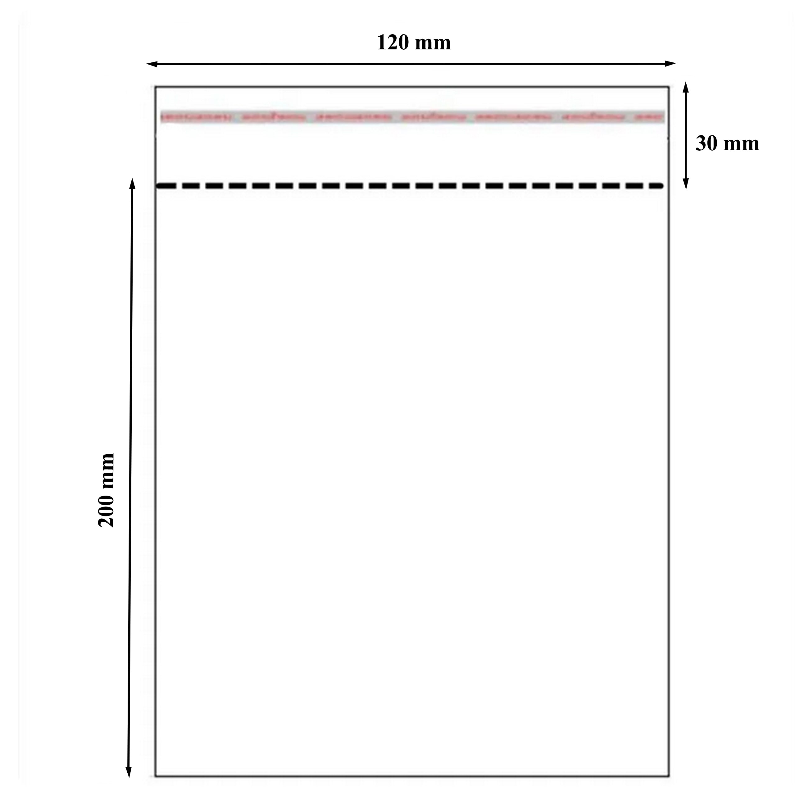 Tsellofaankotid kleepribaga 12 × 20 cm, 100 tk RC163