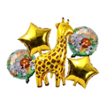 Birthday Balloon Set Giraffe Animals for Birthday Parties 5 pcs