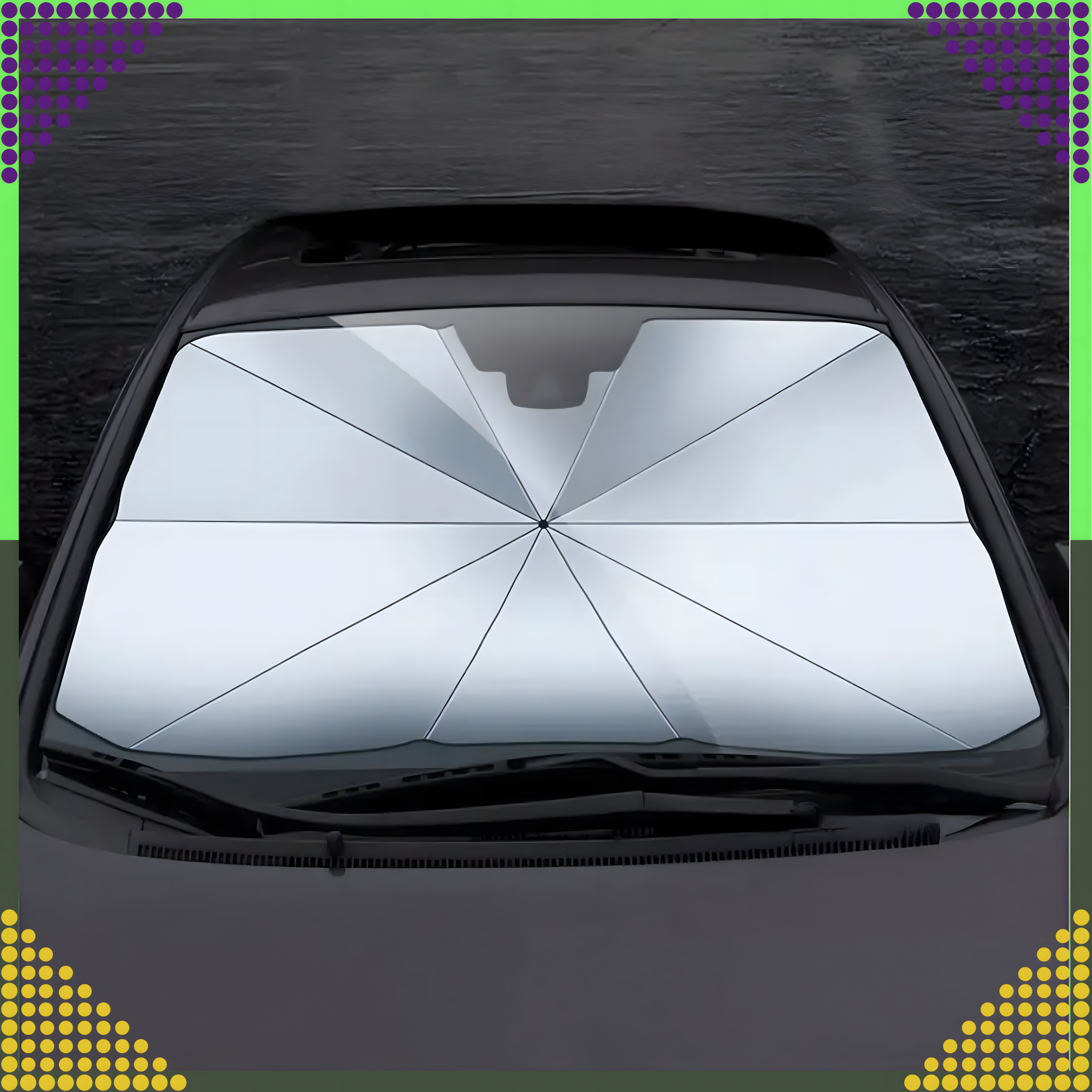 Auto akna päikesesirm UV-kaitsega suur 78x140