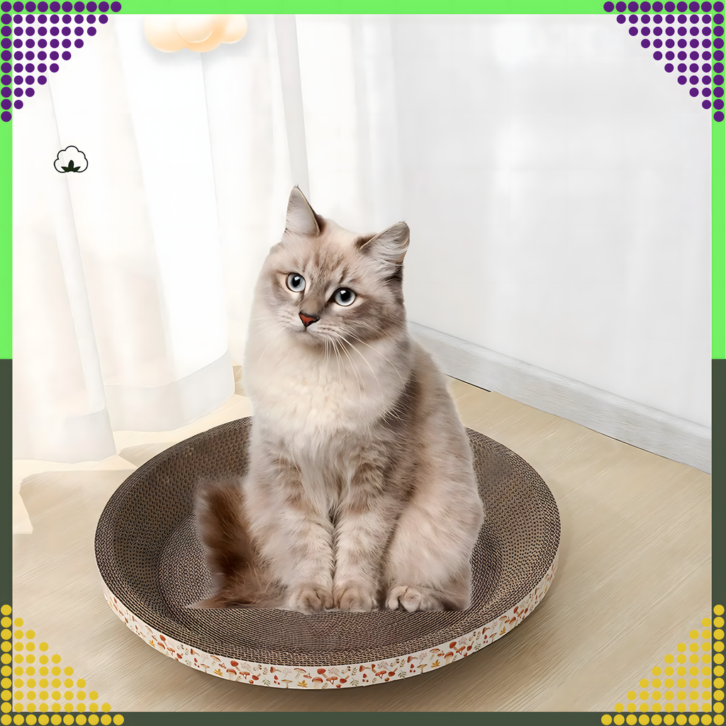 Pappist ümmargune kassikraapimiskauss 30 cm kraapimiseks