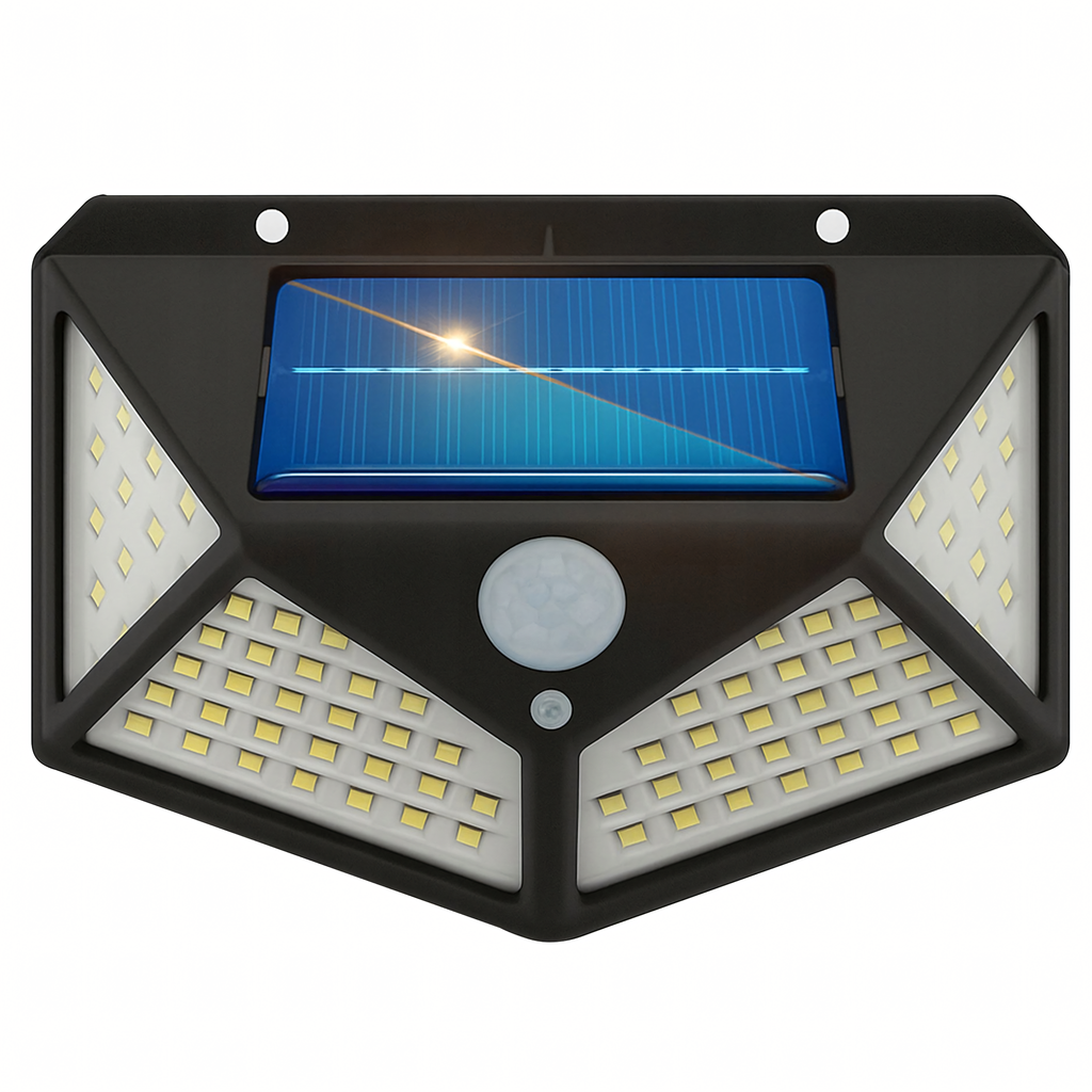 Solar Street Lamp with Motion and Dusk Sensor Klinkiet 100 LED Strong (E2)