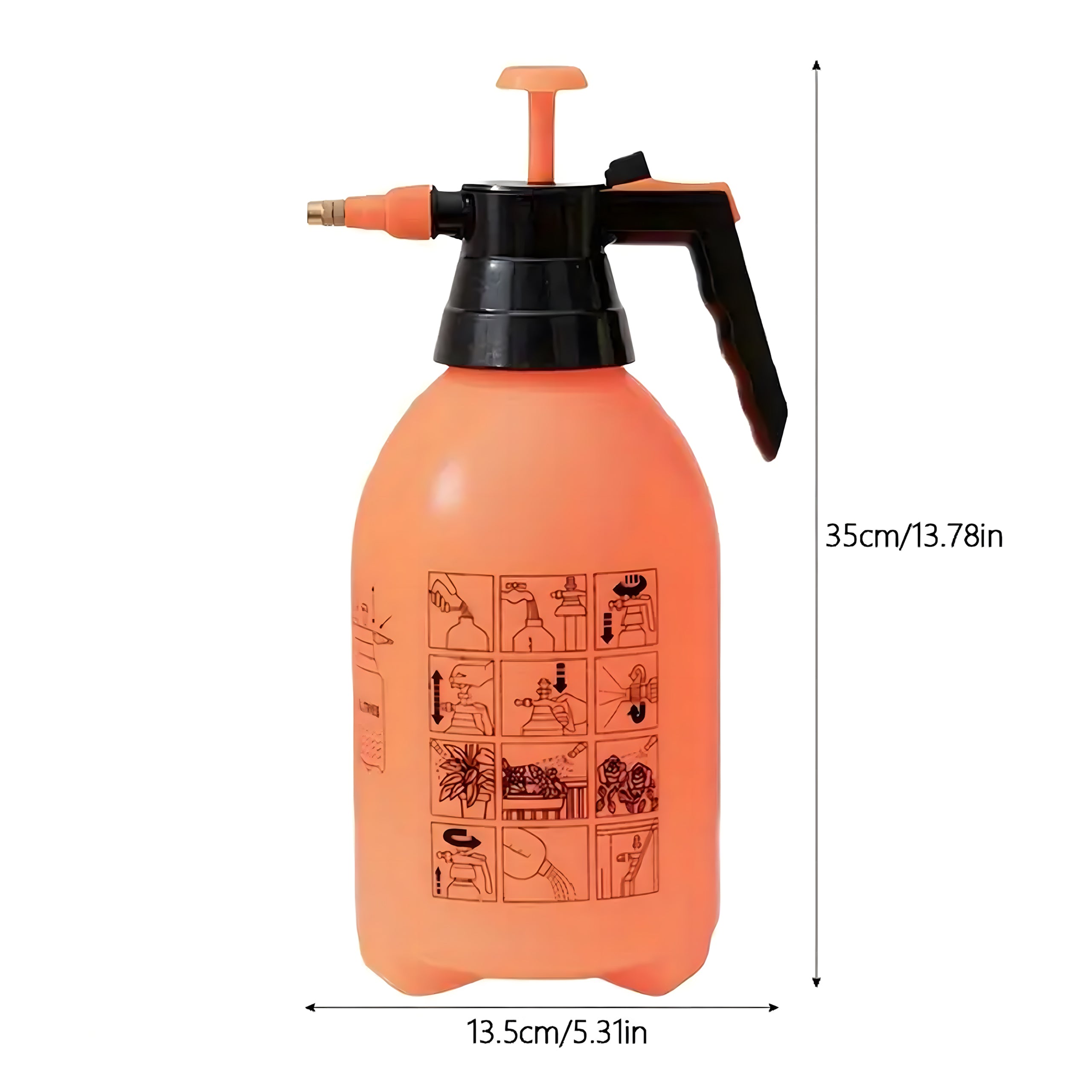 Käsitsi surveprits aeda ja koju 3L oranž