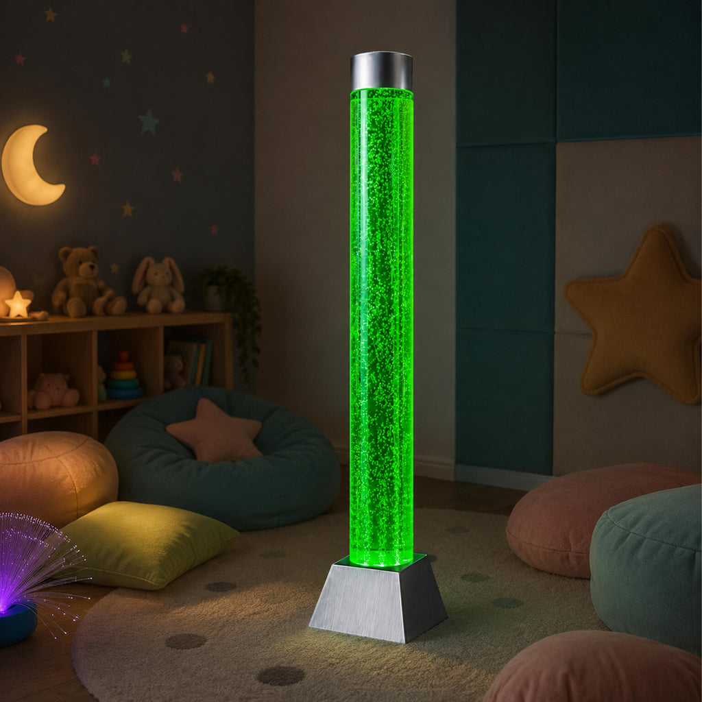 Water Bubble LED RGB Floor Lamp Column 180x15cm with Remote Control